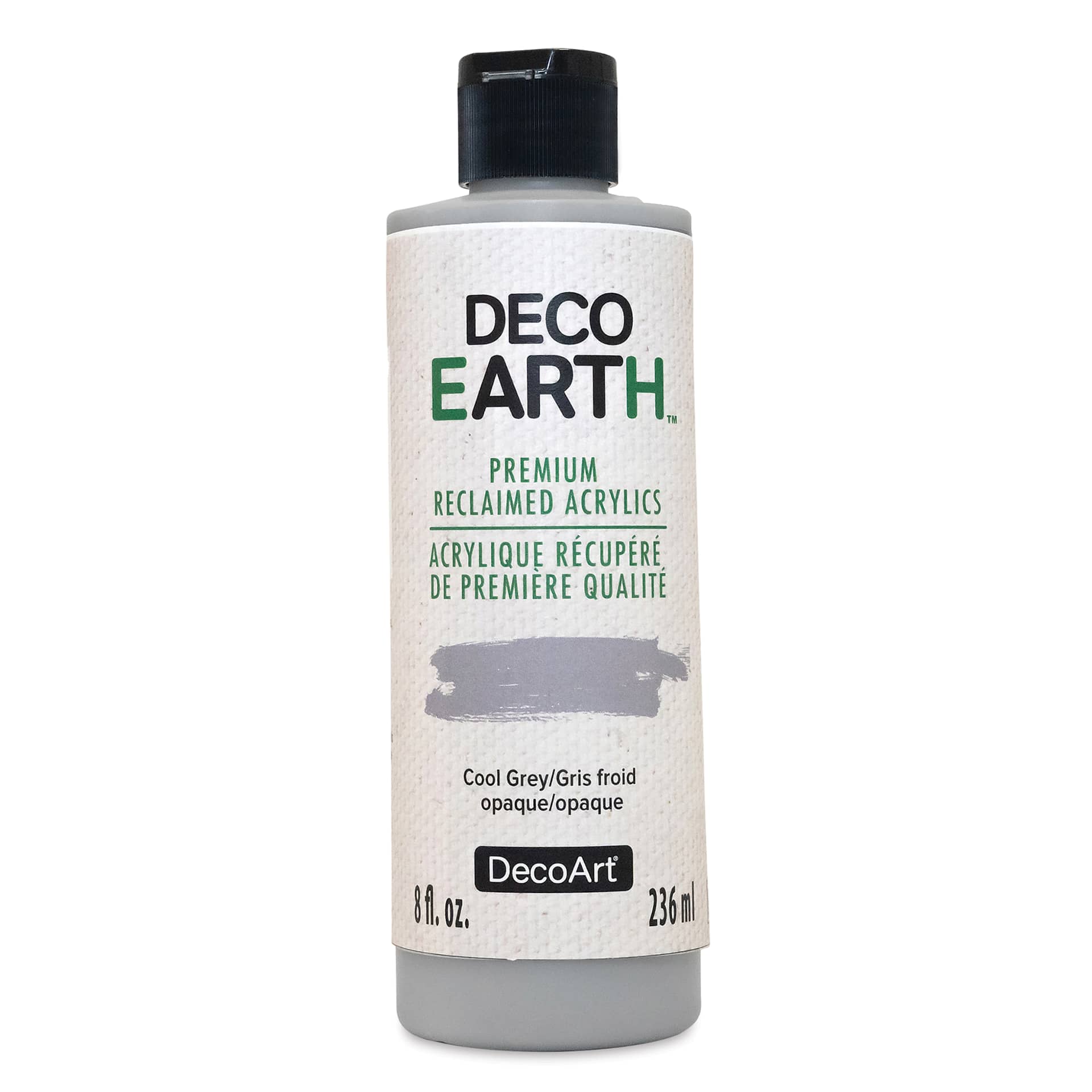 DecoArt DecoEarth Premium Reclaimed Acrylic Paint - Cool Grey, 8 oz