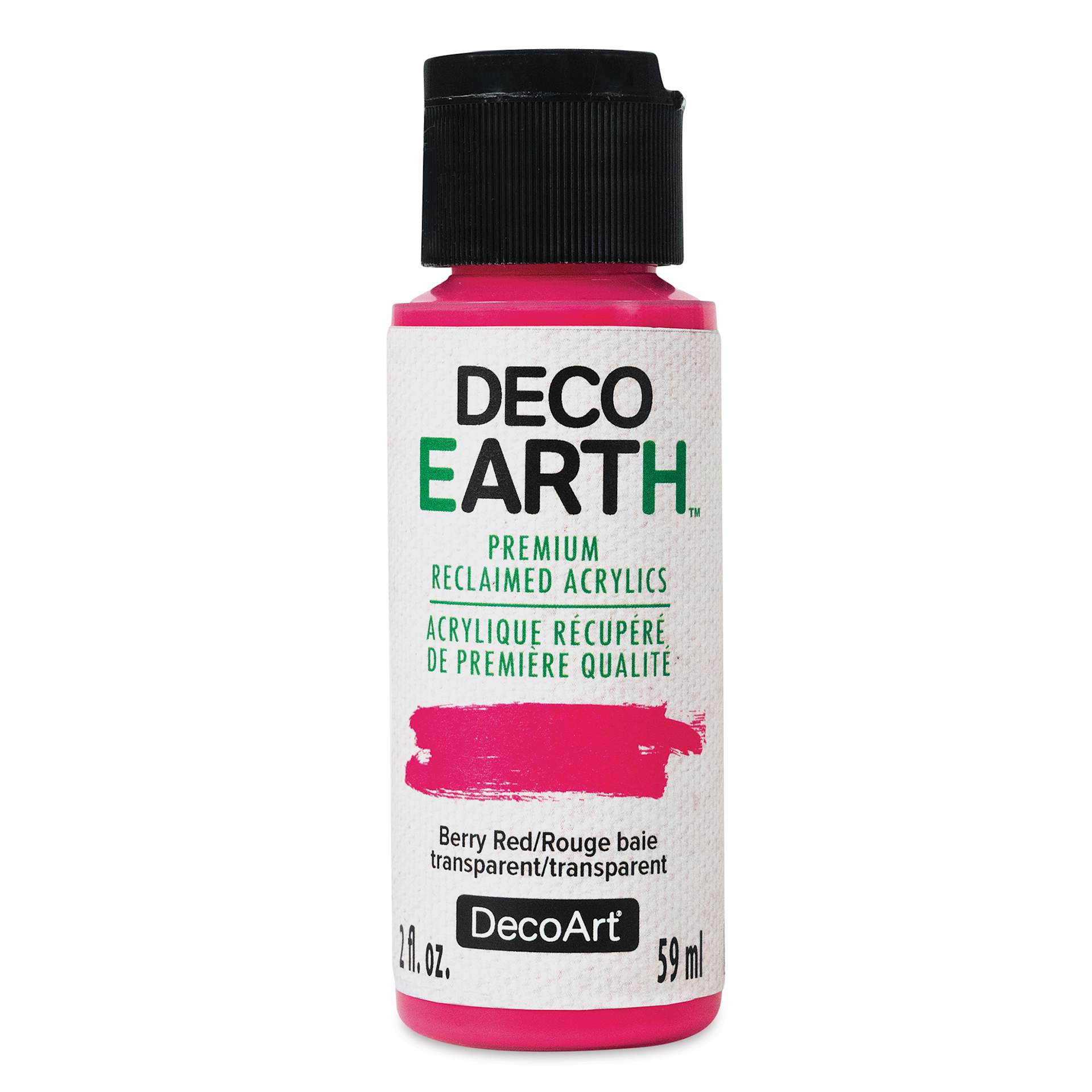 DecoArt DecoEarth Premium Reclaimed Acrylic Paint - Berry Red, 2 oz