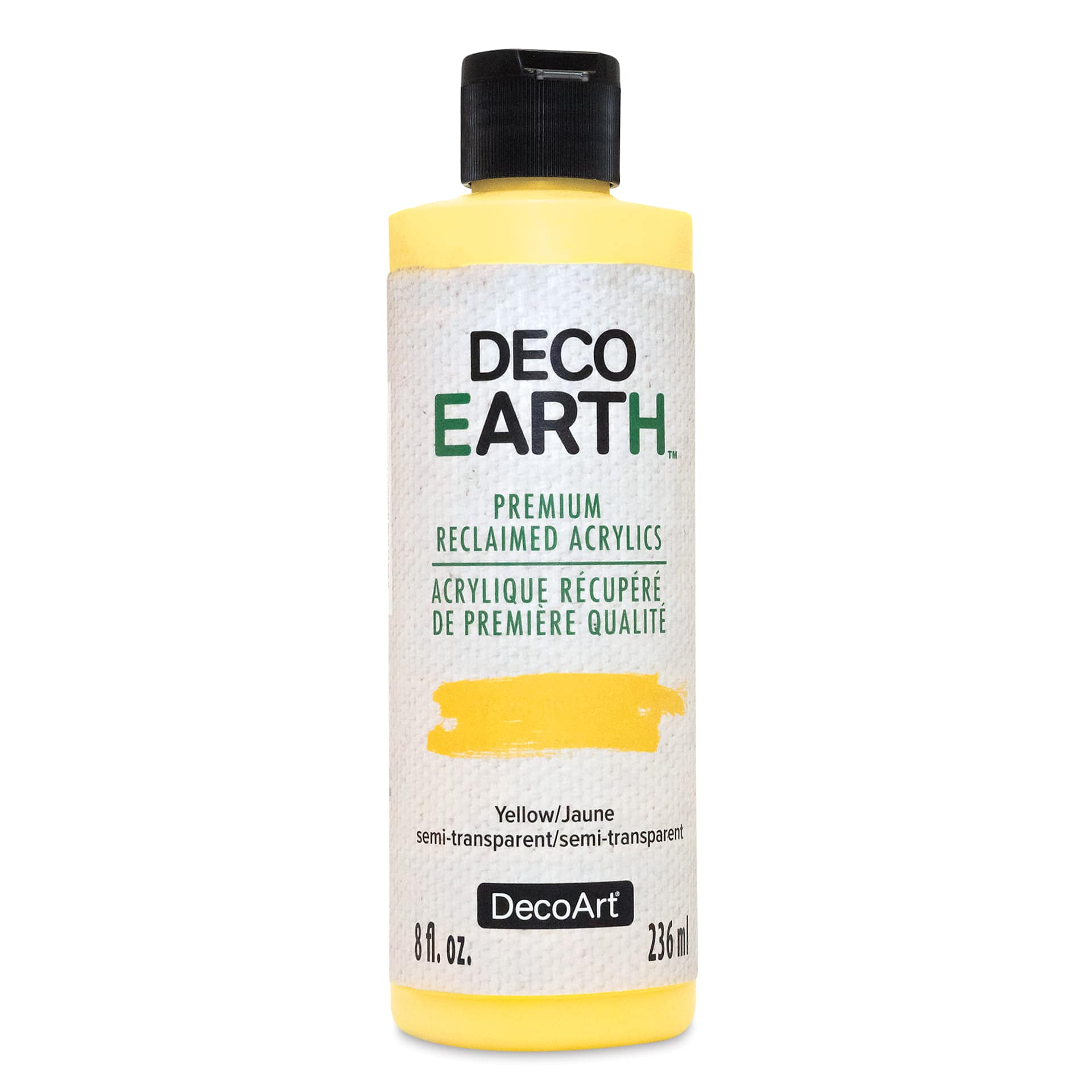 DecoArt DecoEarth Premium Reclaimed Acrylic Paint - Yellow, 8 oz
