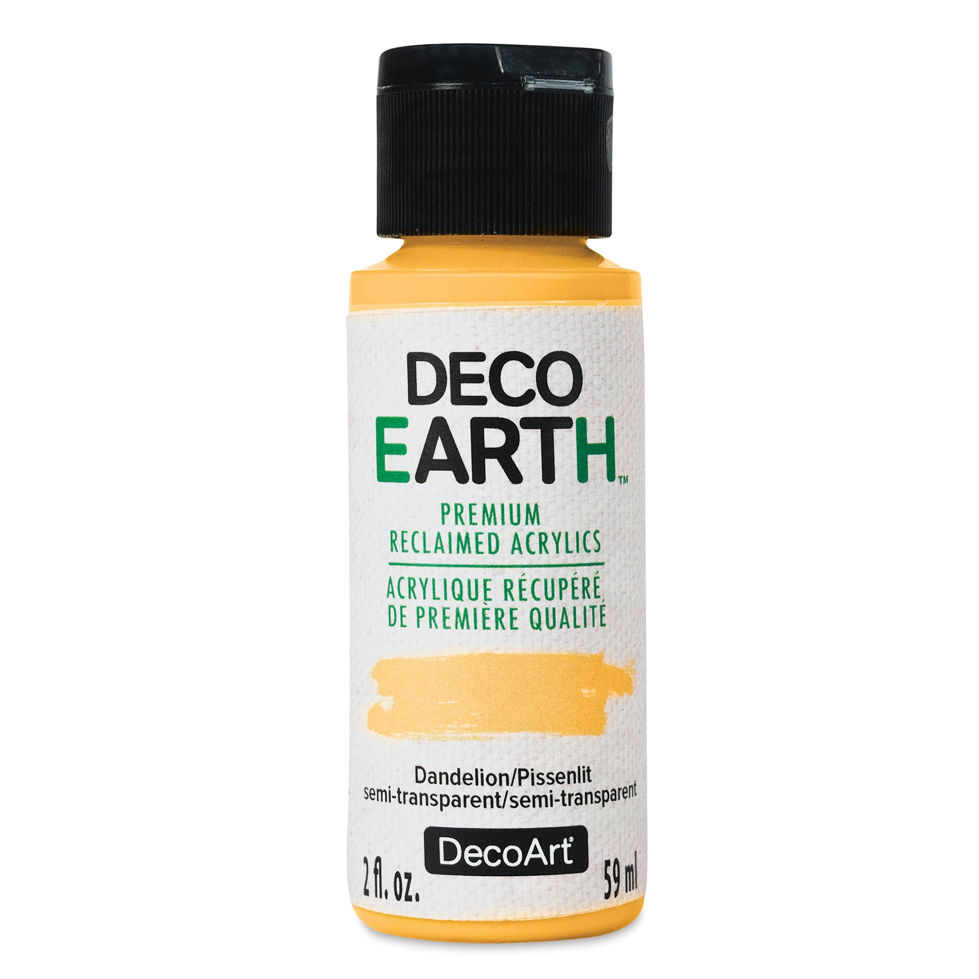 DecoArt DecoEarth Premium Reclaimed Acrylic Paint - Dandelion, 2 oz