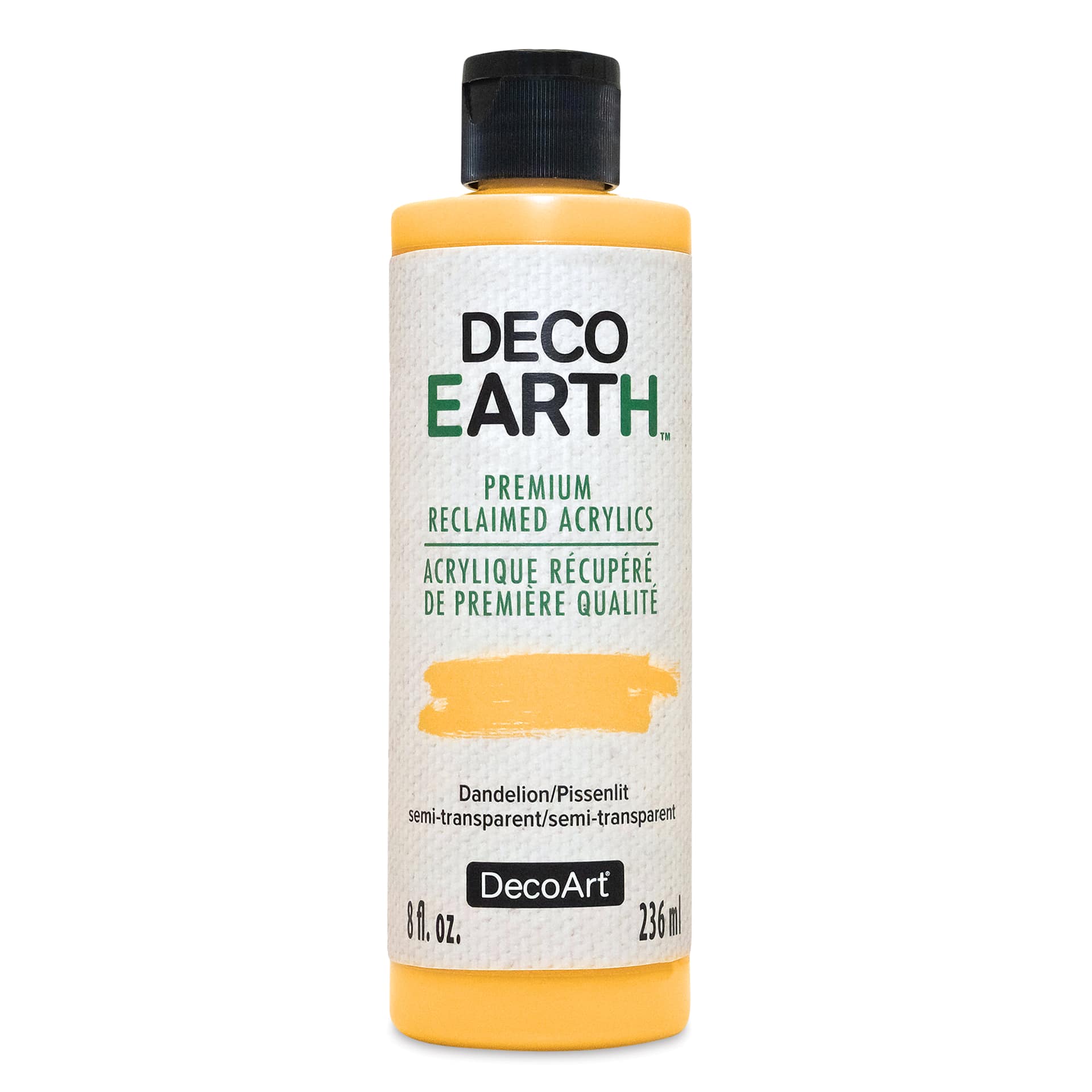 DecoArt DecoEarth Premium Reclaimed Acrylic Paint - Dandelion, 8 oz
