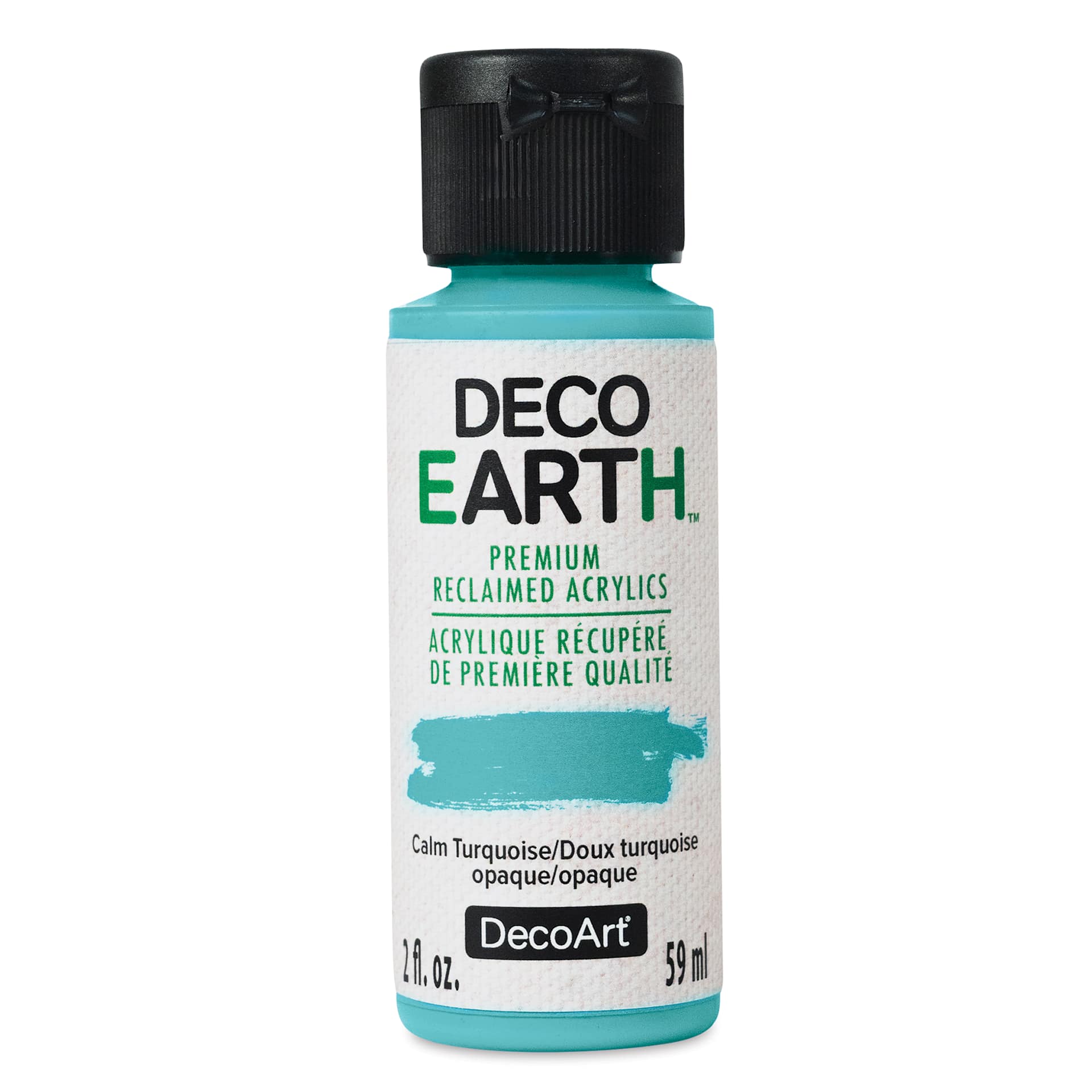 DecoArt DecoEarth Premium Reclaimed Acrylic Paint - Calm Turquoise, 2 oz