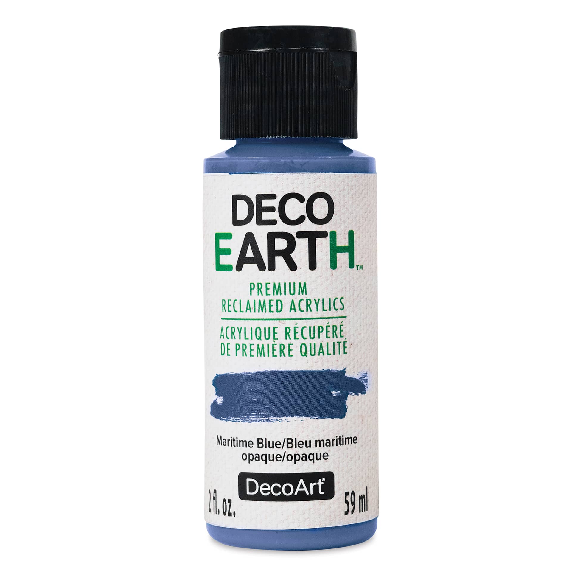 DecoArt DecoEarth Premium Reclaimed Acrylic Paint - Maritime Blue, 2 oz