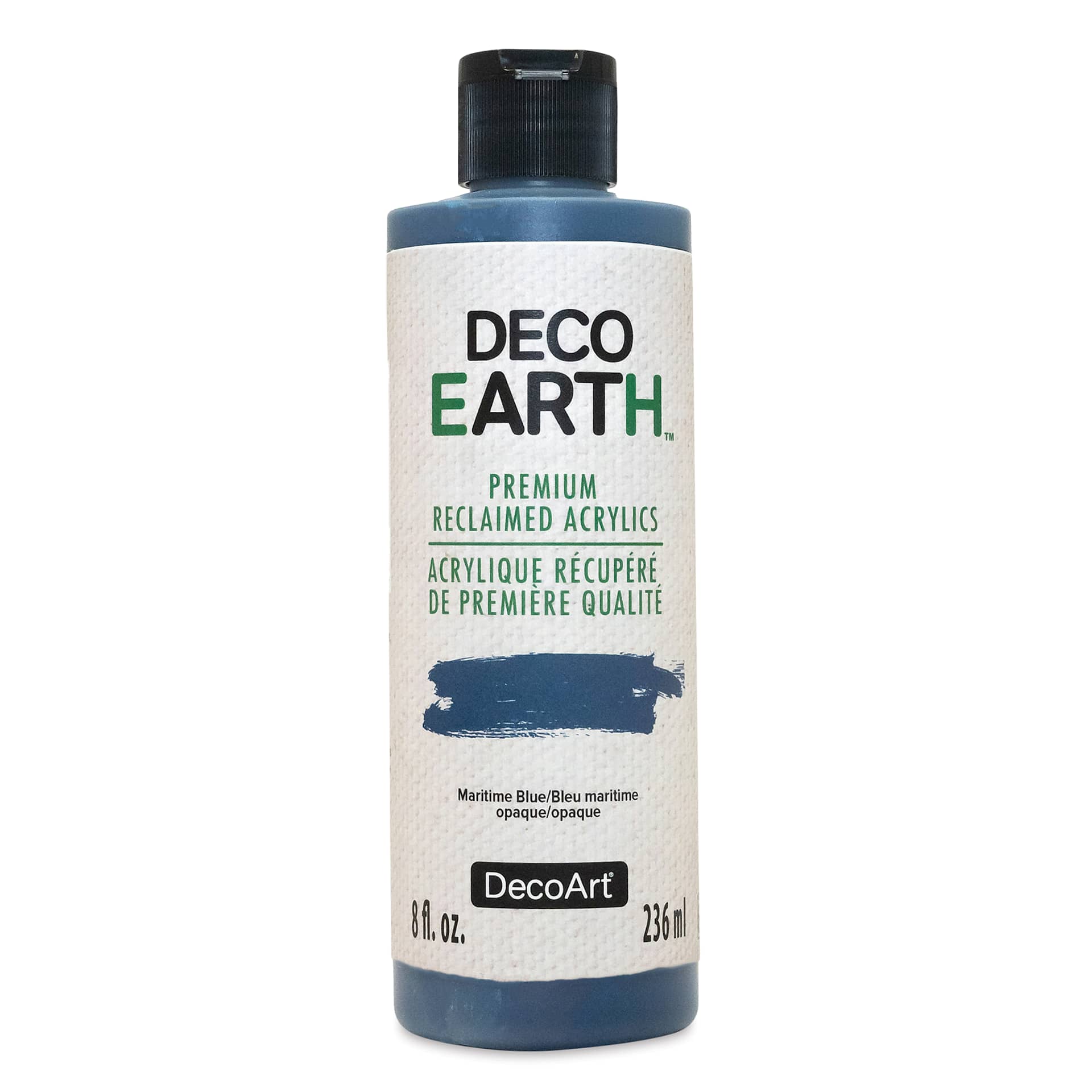 DecoArt DecoEarth Premium Reclaimed Acrylic Paint - Maritime Blue, 8 oz