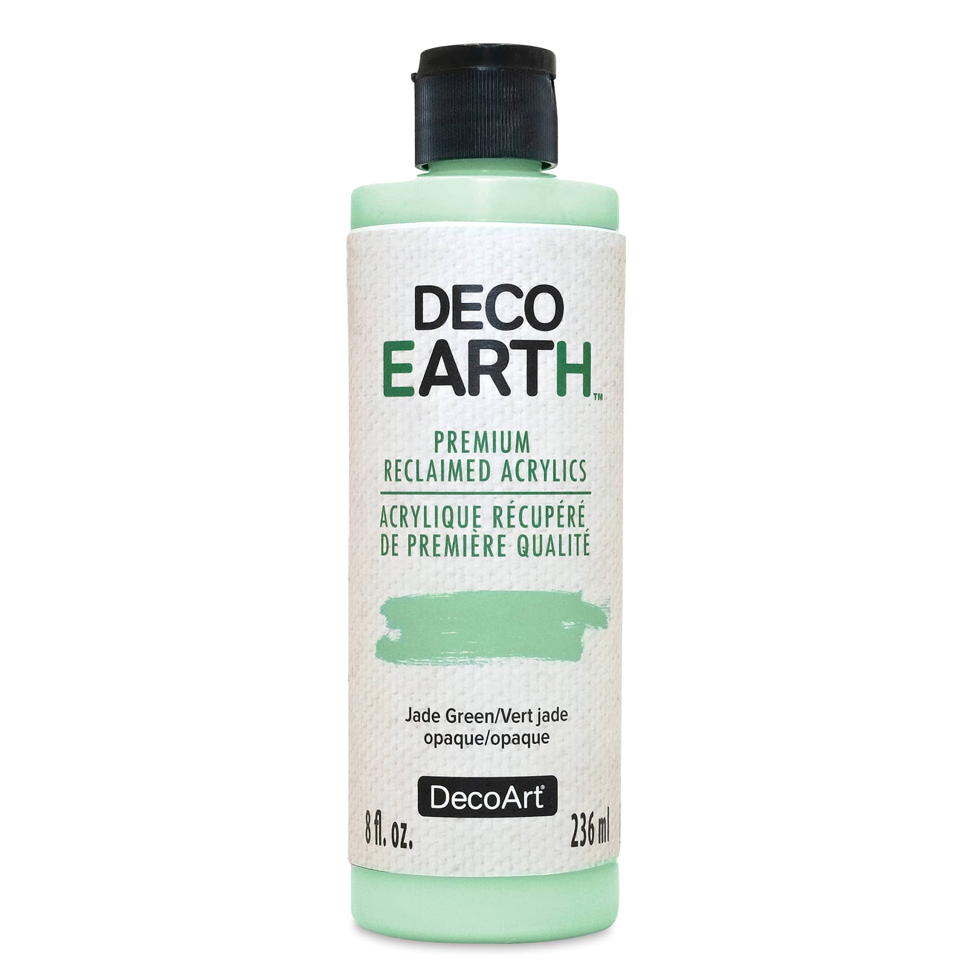 DecoArt DecoEarth Premium Reclaimed Acrylic Paint - Jade Green, 8 oz