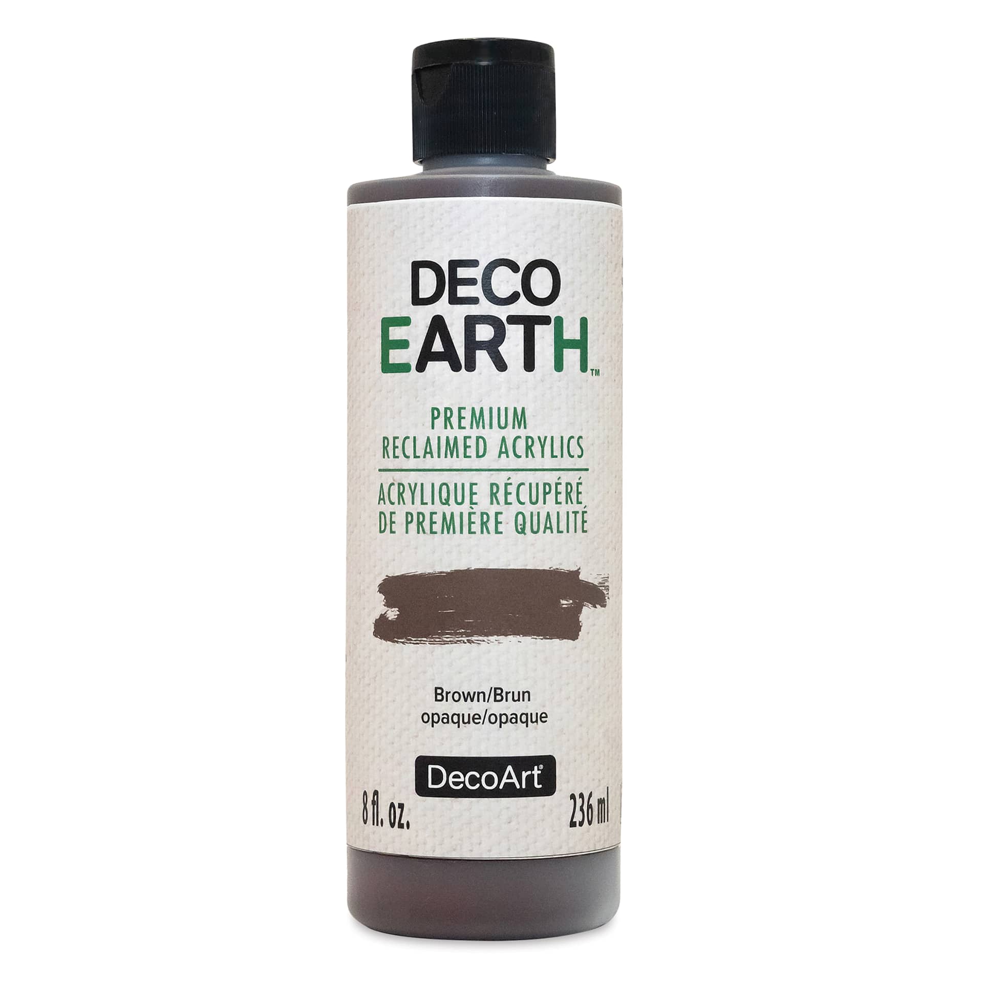 DecoArt DecoEarth Premium Reclaimed Acrylic Paint - Brown, 8 oz