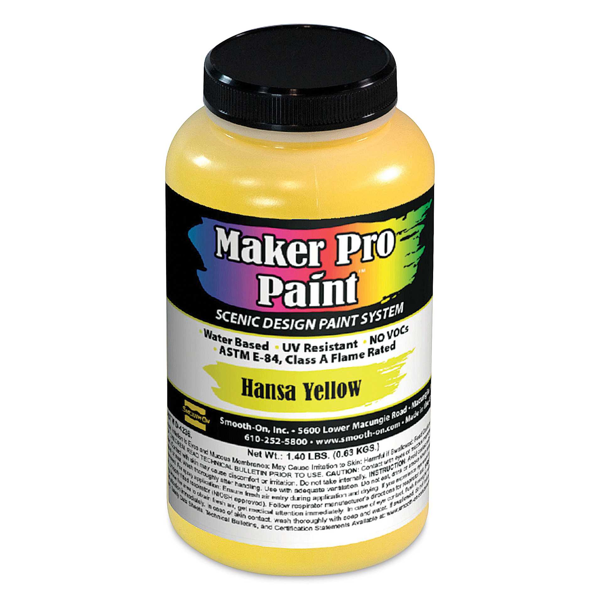 Smooth-On Maker Pro Acrylic-Urethane Paint - Hansa Yellow, 16 oz