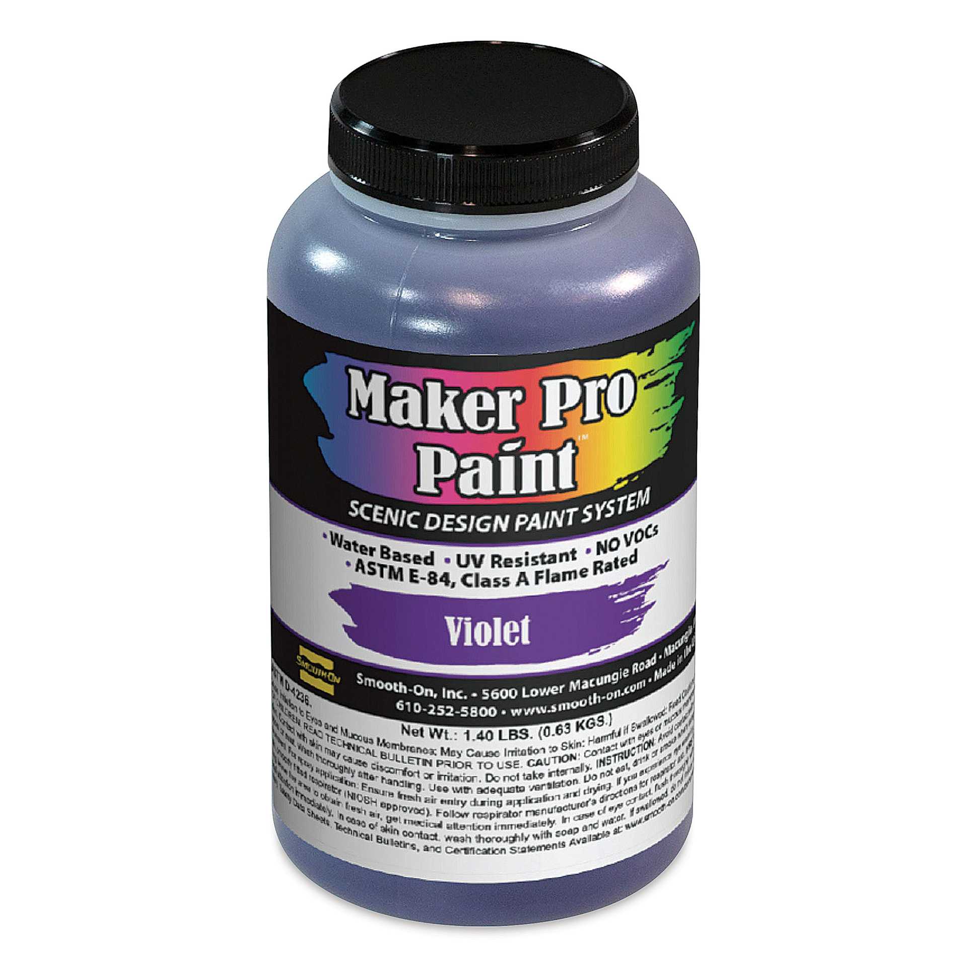 Smooth-On Maker Pro Acrylic-Urethane Paint - Violet, 16 oz