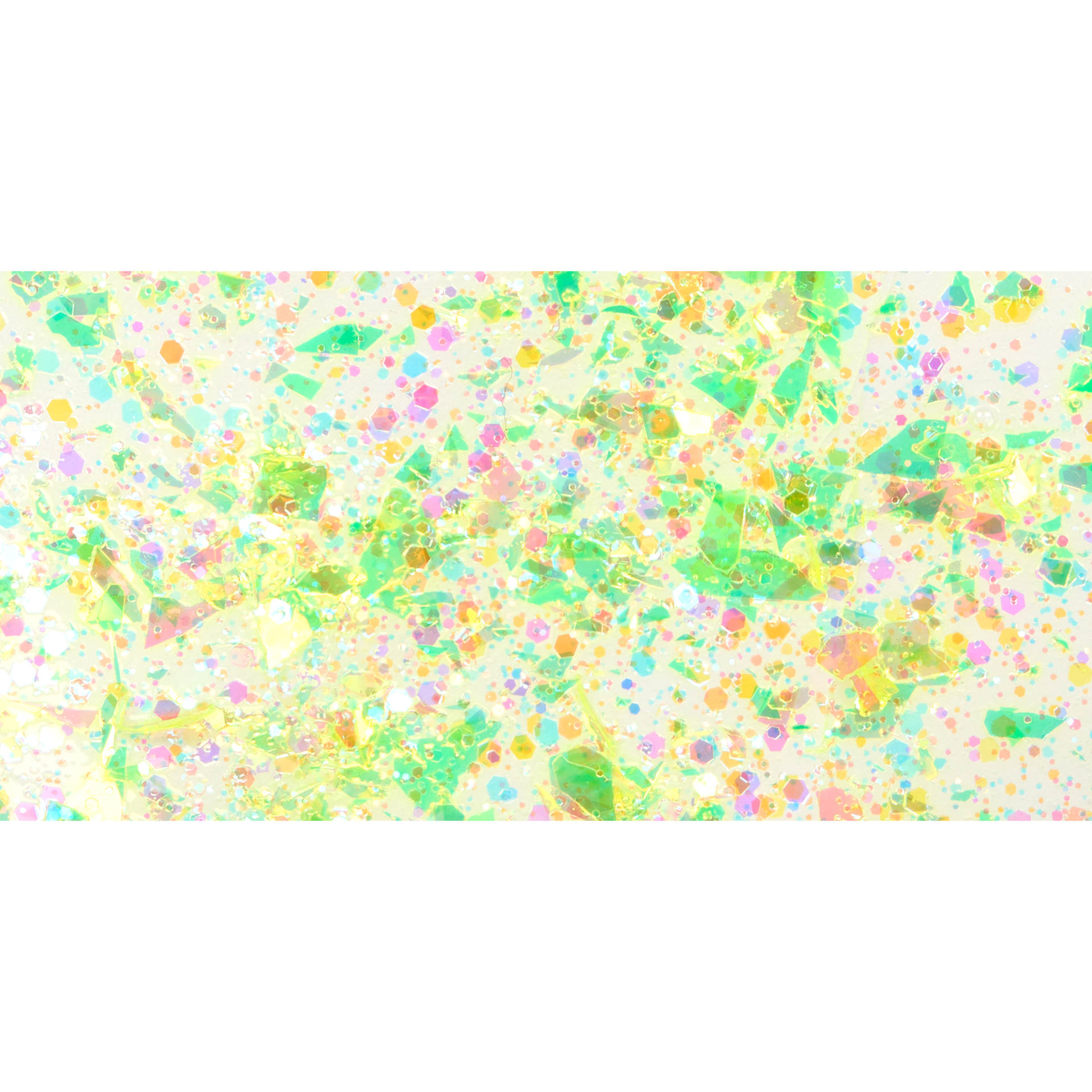 FolkArt Glitterific Acrylic Paint - Neon Yellow - Swatch