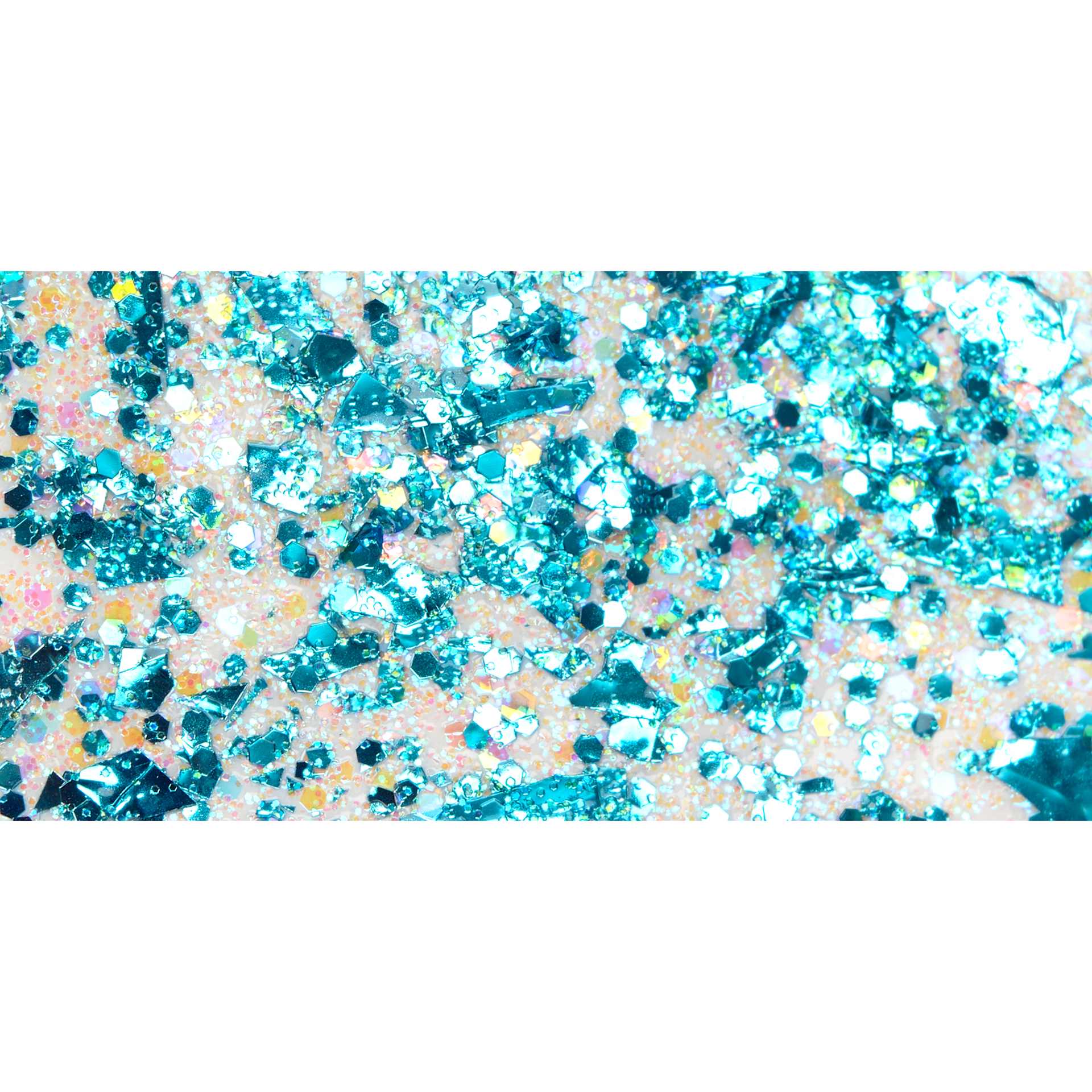 FolkArt Glitterific Acrylic Paint - Aqua - Swatch
