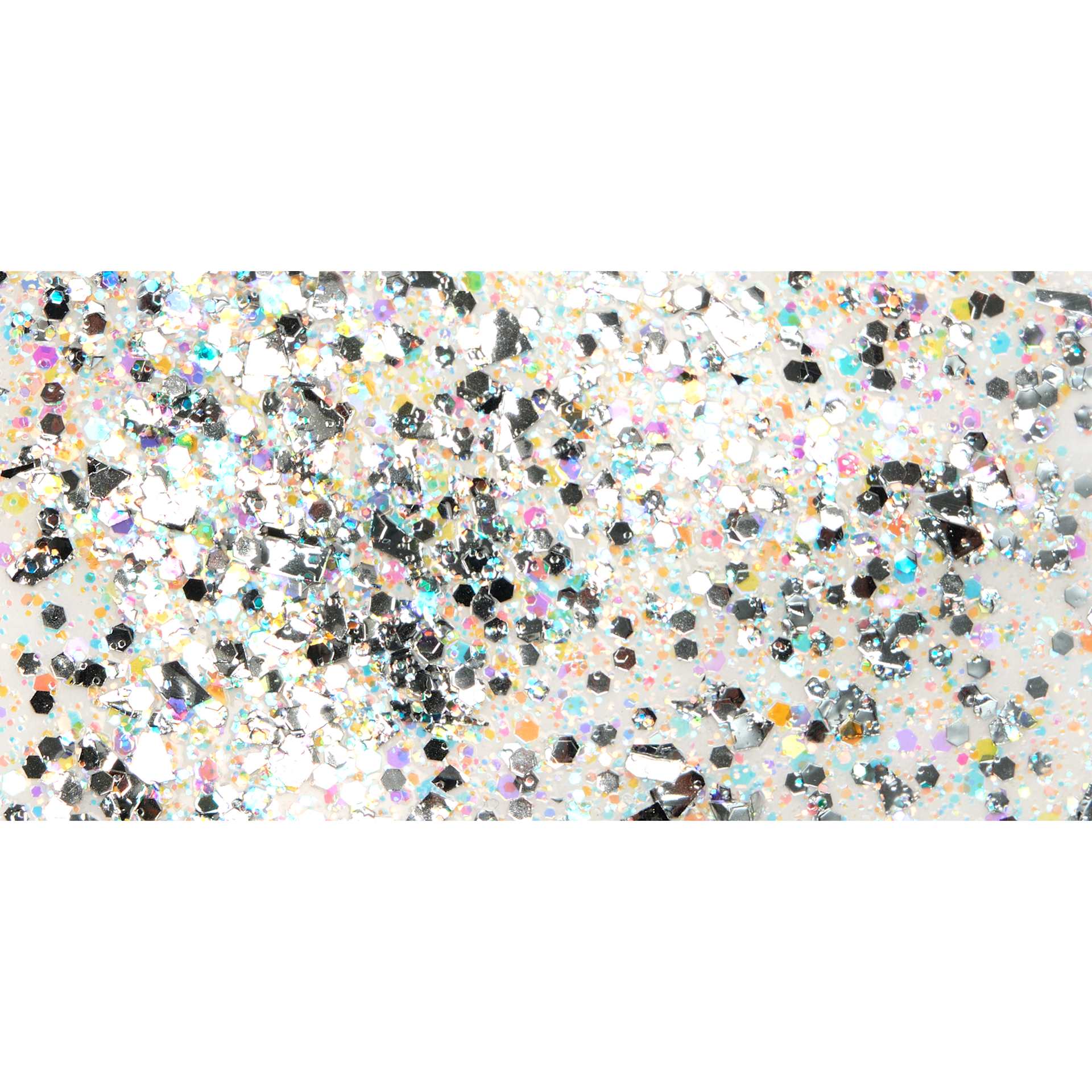 FolkArt Glitterific Acrylic Paint - Silver - Swatch