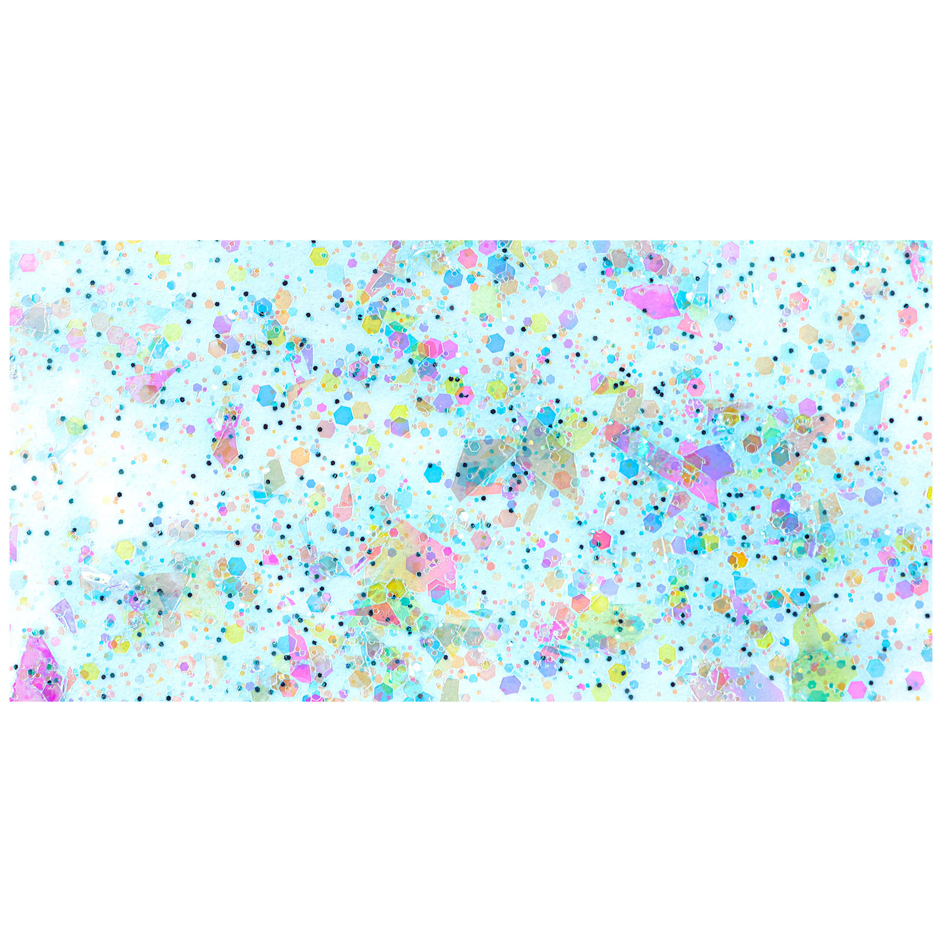 FolkArt Glitterific Pastel Paint - Pastel Blue, 2 oz, swatch