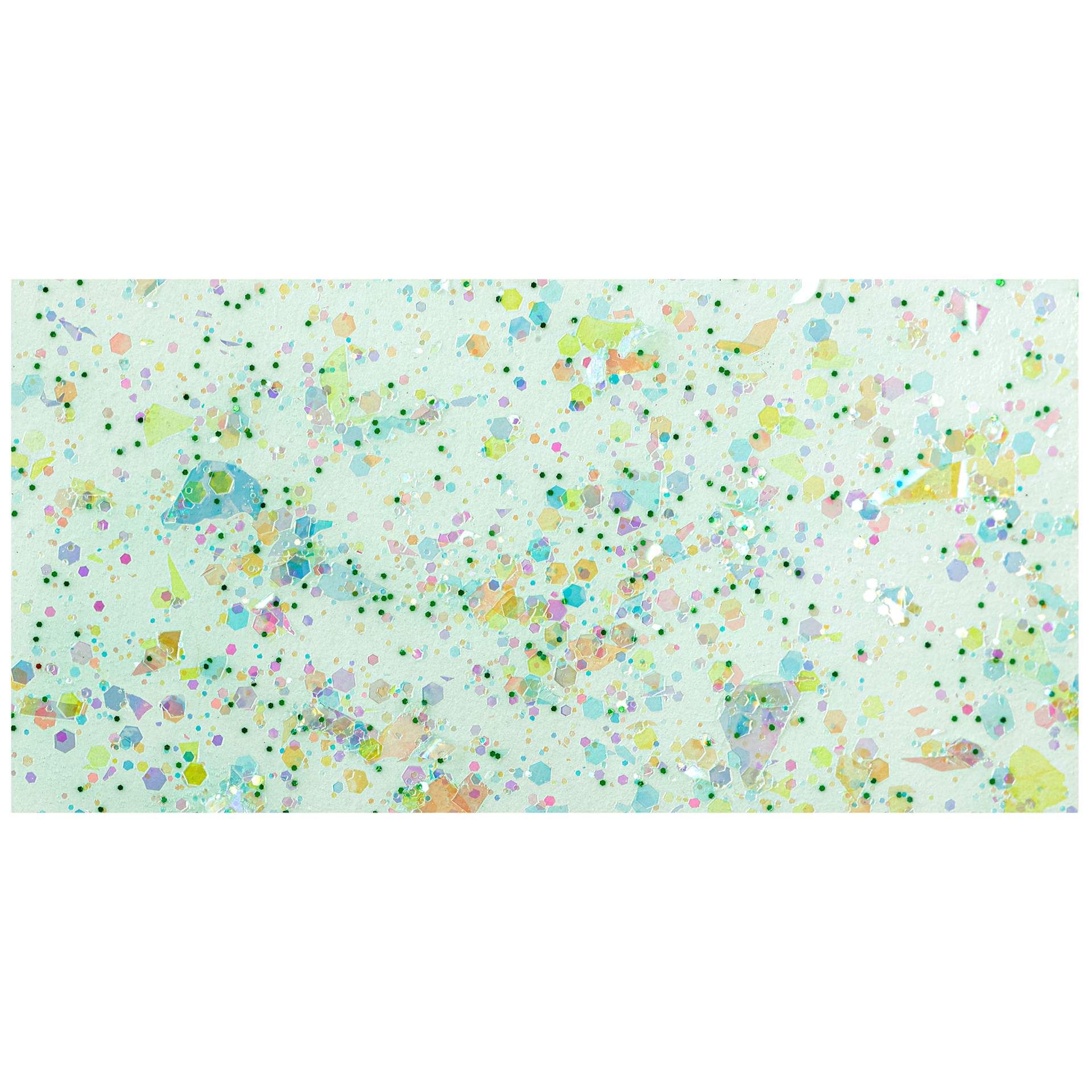 FolkArt Glitterific Pastel Paint - Pastel Mint, 2 oz, swatch