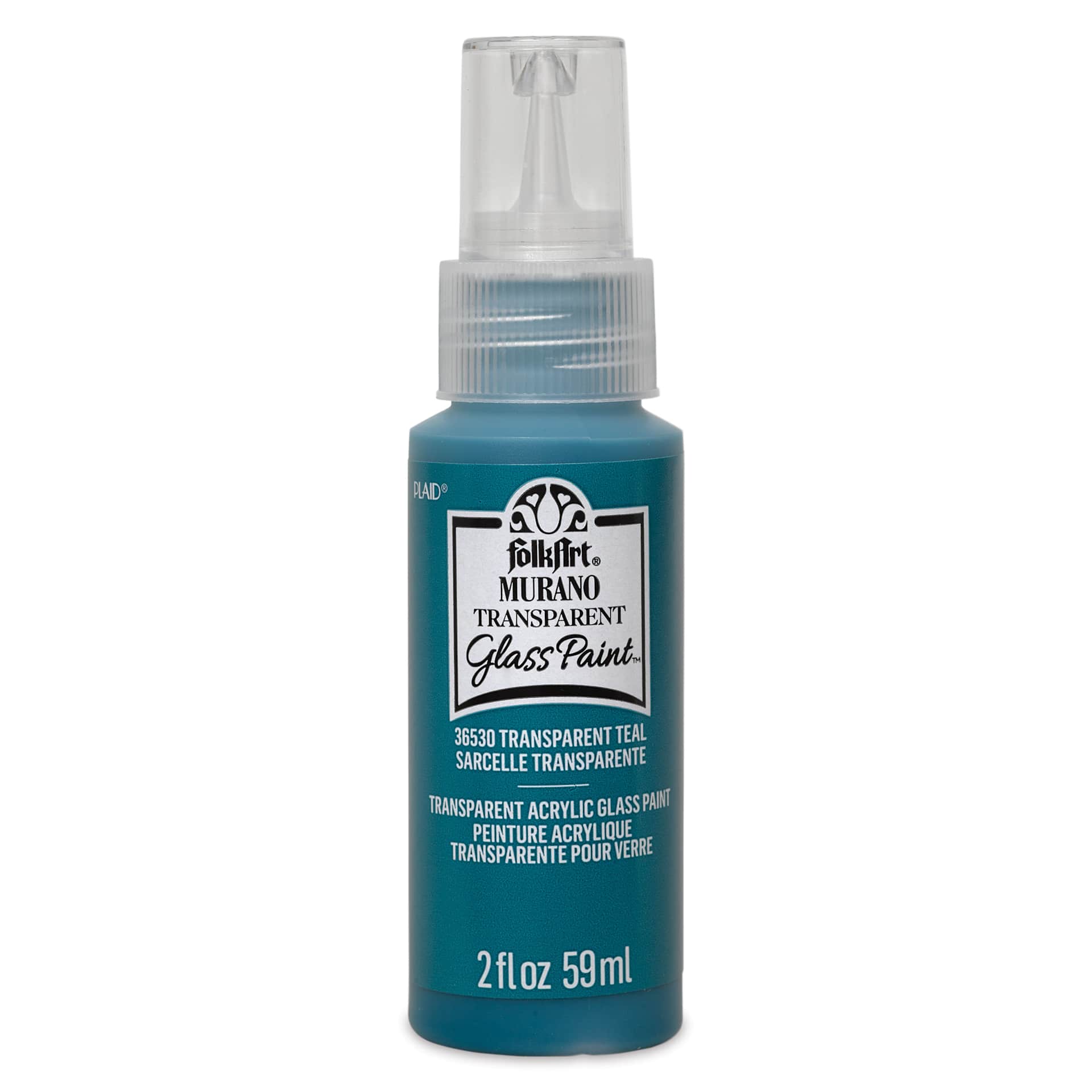 FolkArt Murano Glass Paint - Teal, 2 oz