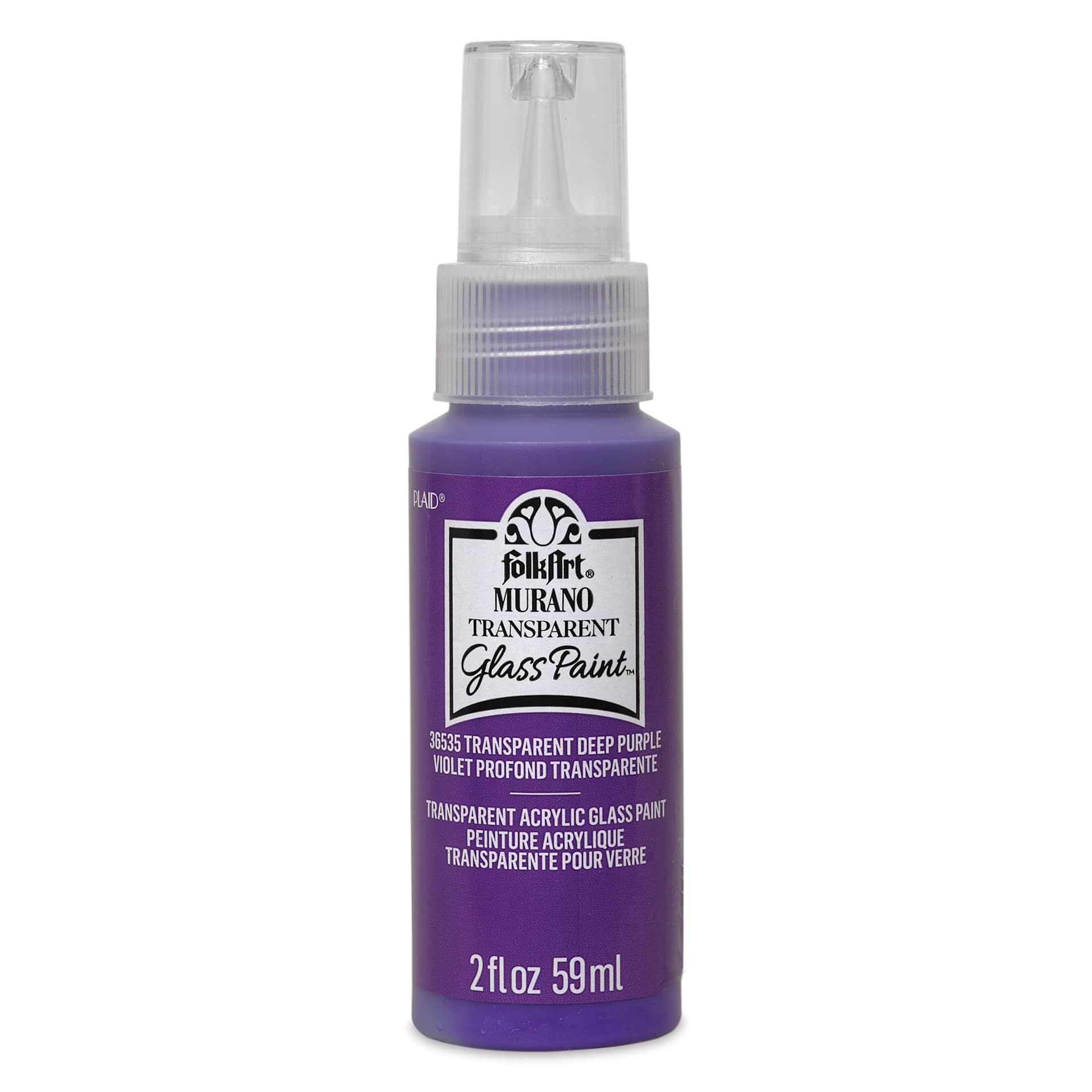 FolkArt Murano Glass Paint - Deep Purple, 2 oz