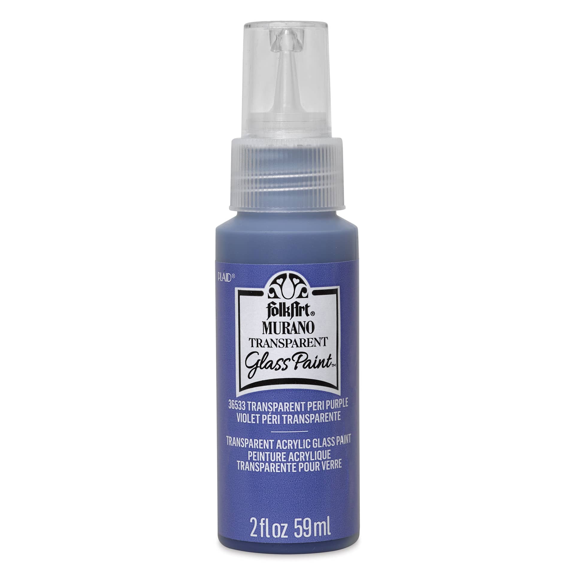 FolkArt Murano Glass Paint - Peri Purple, 2 oz
