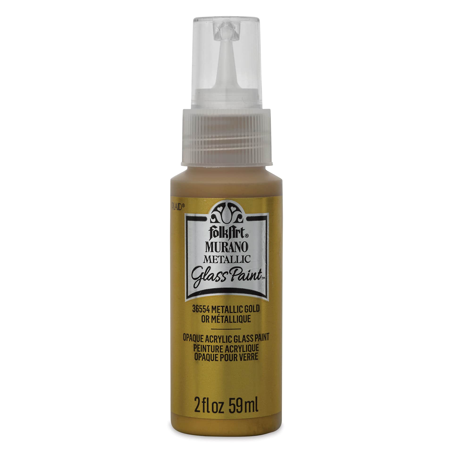 FolkArt Murano Glass Paint - Metallic Gold, 2 oz