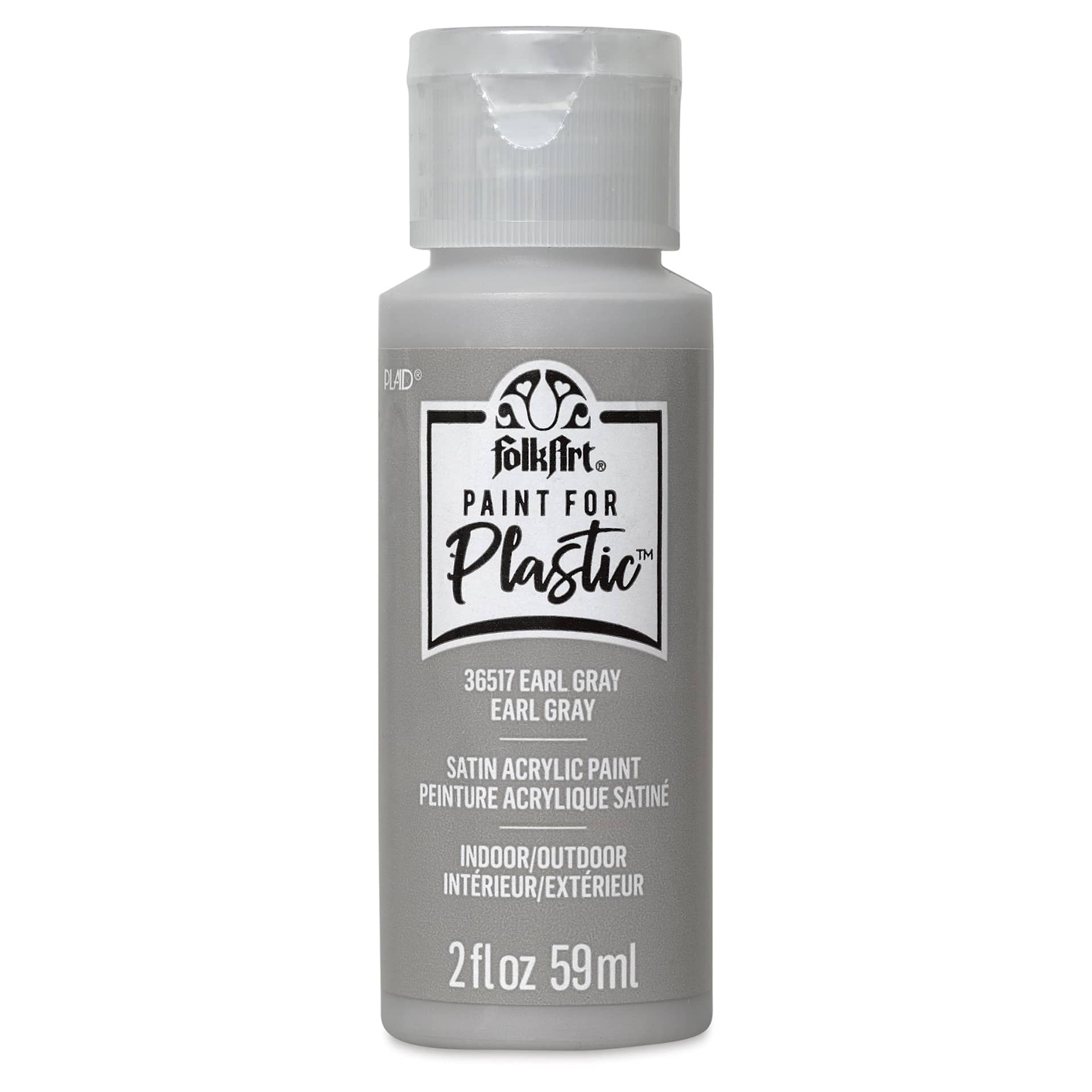 FolkArt Paint for Plastic - Earl Gray, 2 oz