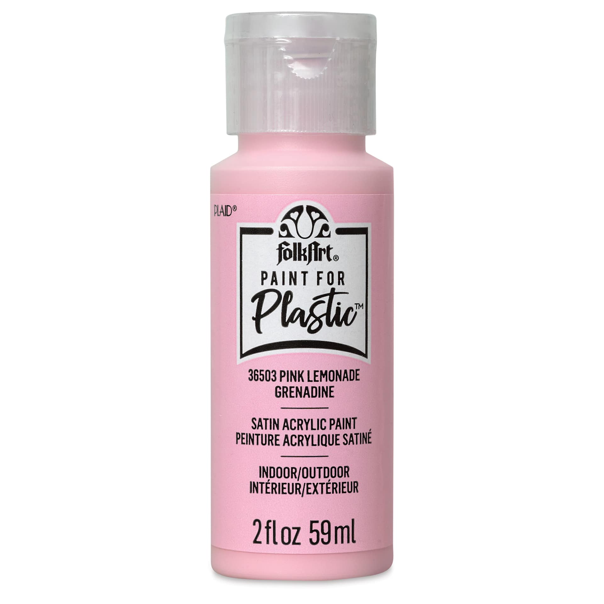 FolkArt Paint for Plastic - Pink Lemonade, 2 oz