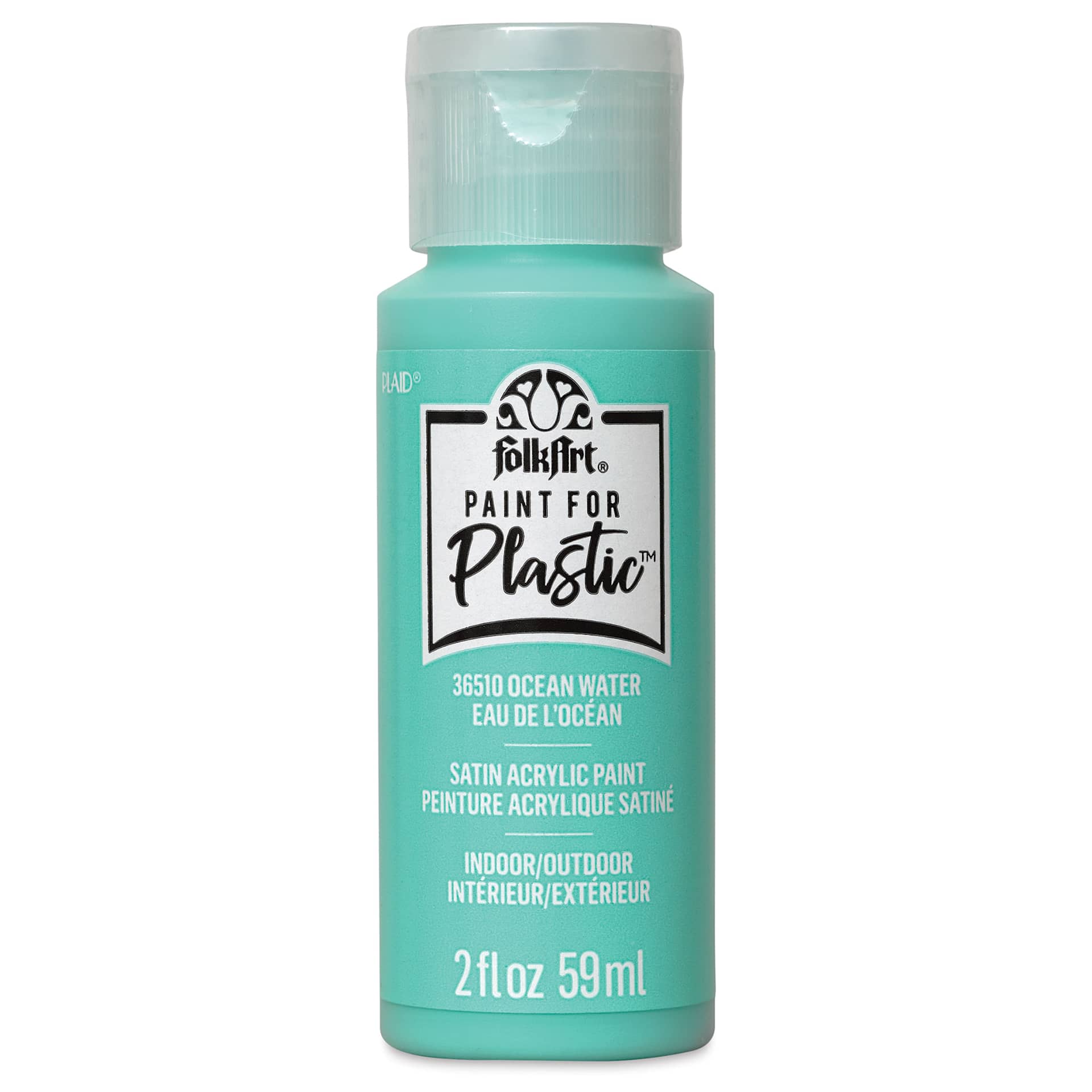 FolkArt Paint for Plastic - Ocean Water, 2 oz
