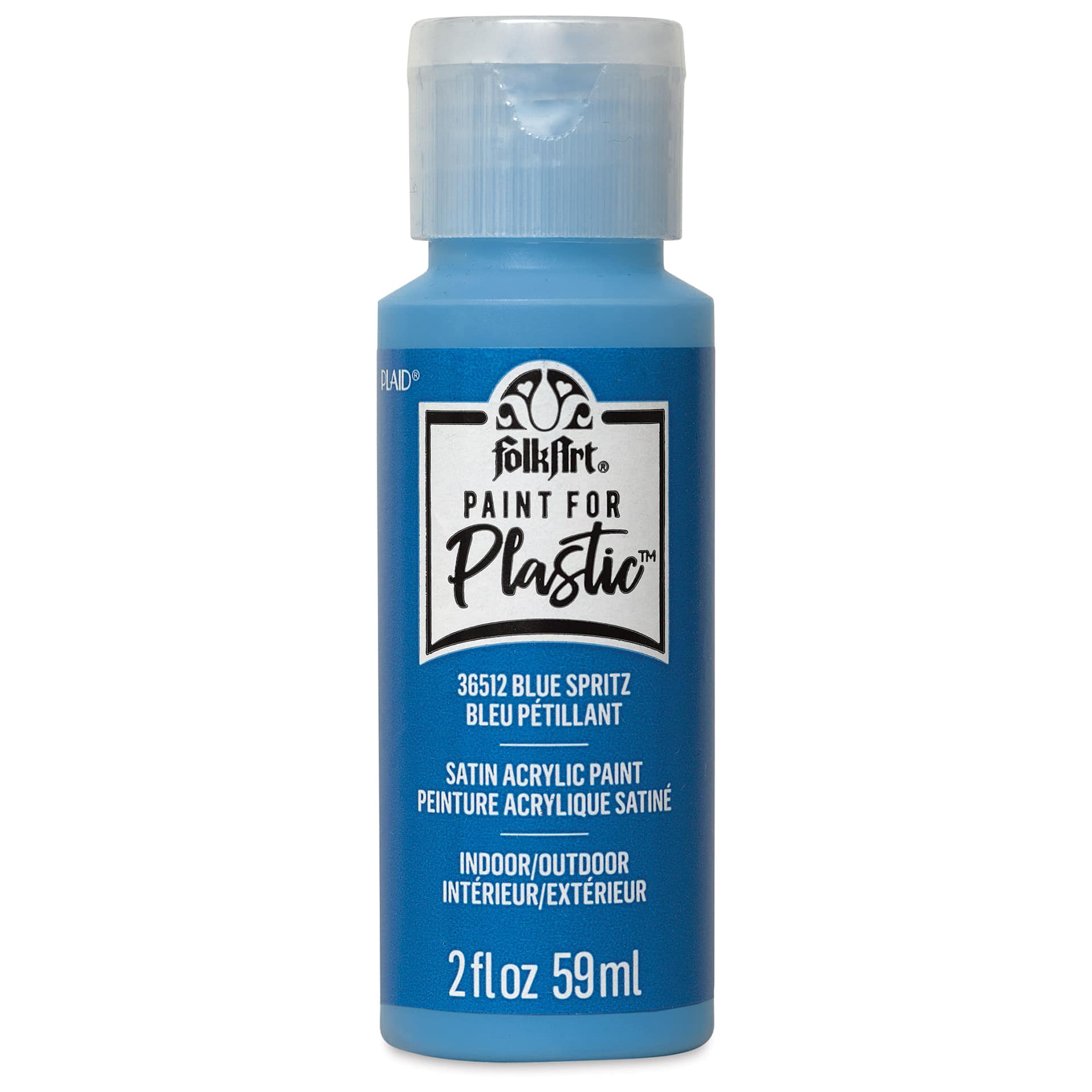 FolkArt Paint for Plastic - Blue Spritz, 2 oz