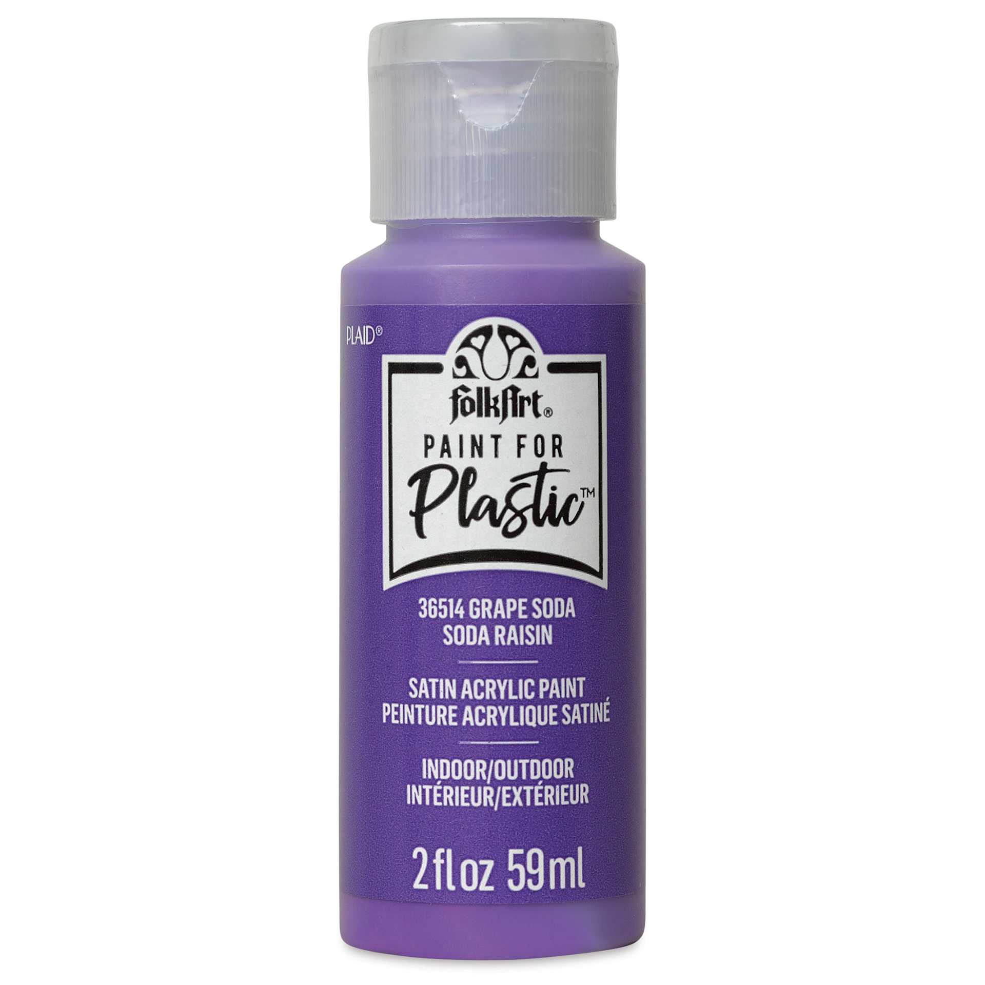 FolkArt Paint for Plastic - Grape Soda, 2 oz