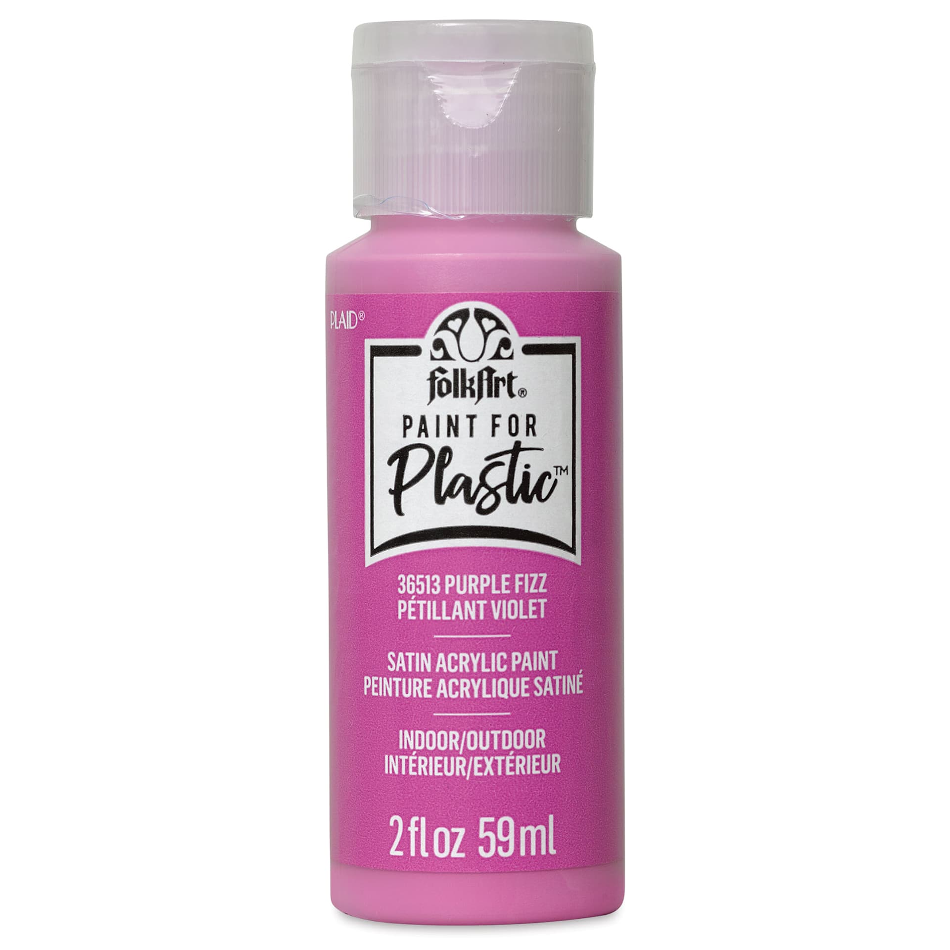 FolkArt Paint for Plastic - Purple Fizz, 2 oz