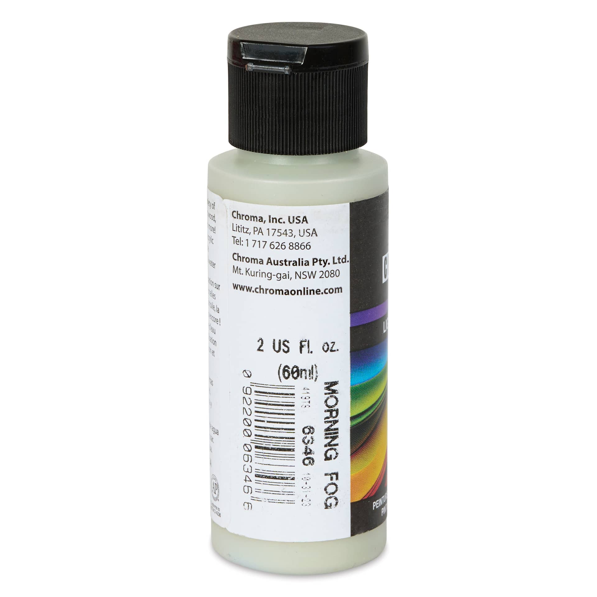 Chroma Craft Colors Acrylic Paint - Morning Fog, 2 oz, label shown