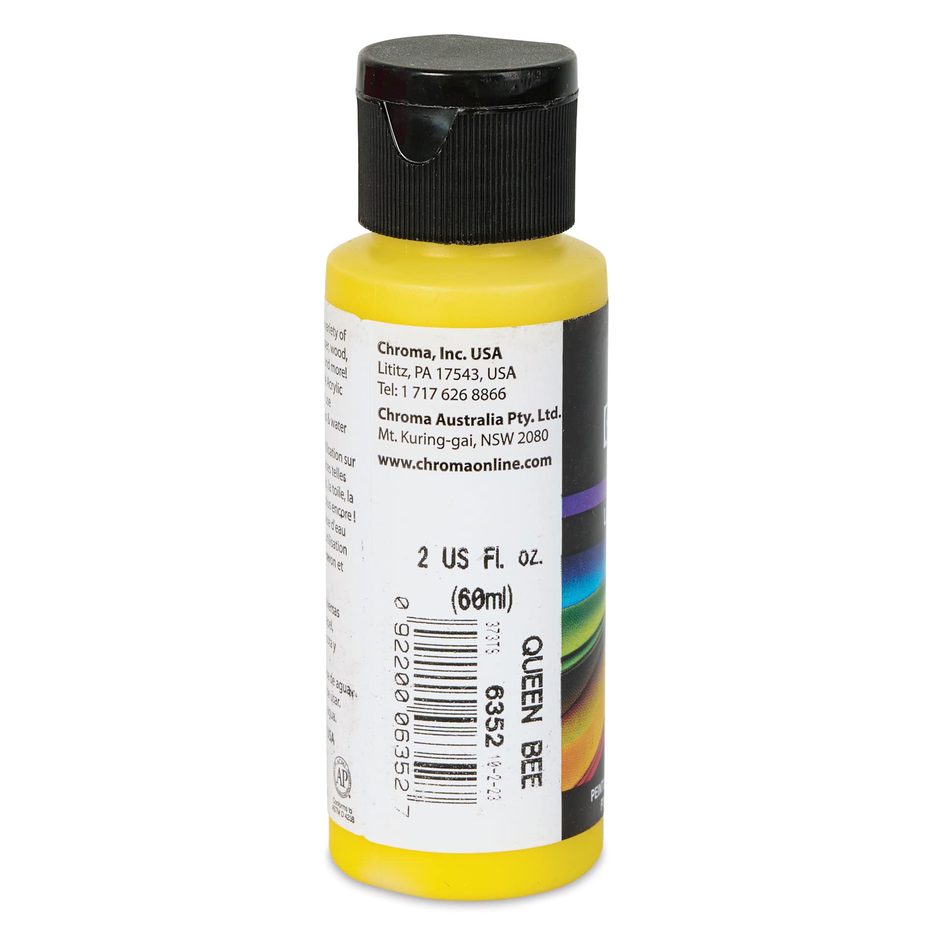 Chroma Craft Colors Acrylic Paint - Queen Bee, 2 oz, label shown