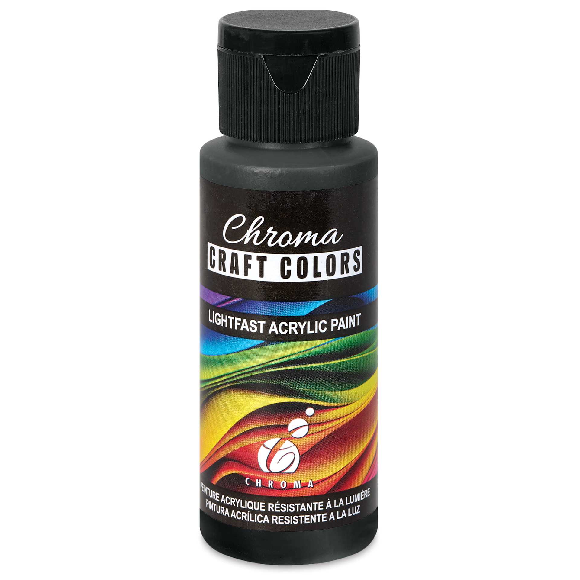 Chroma Craft Colors Acrylic Paint - Raven, 2 oz