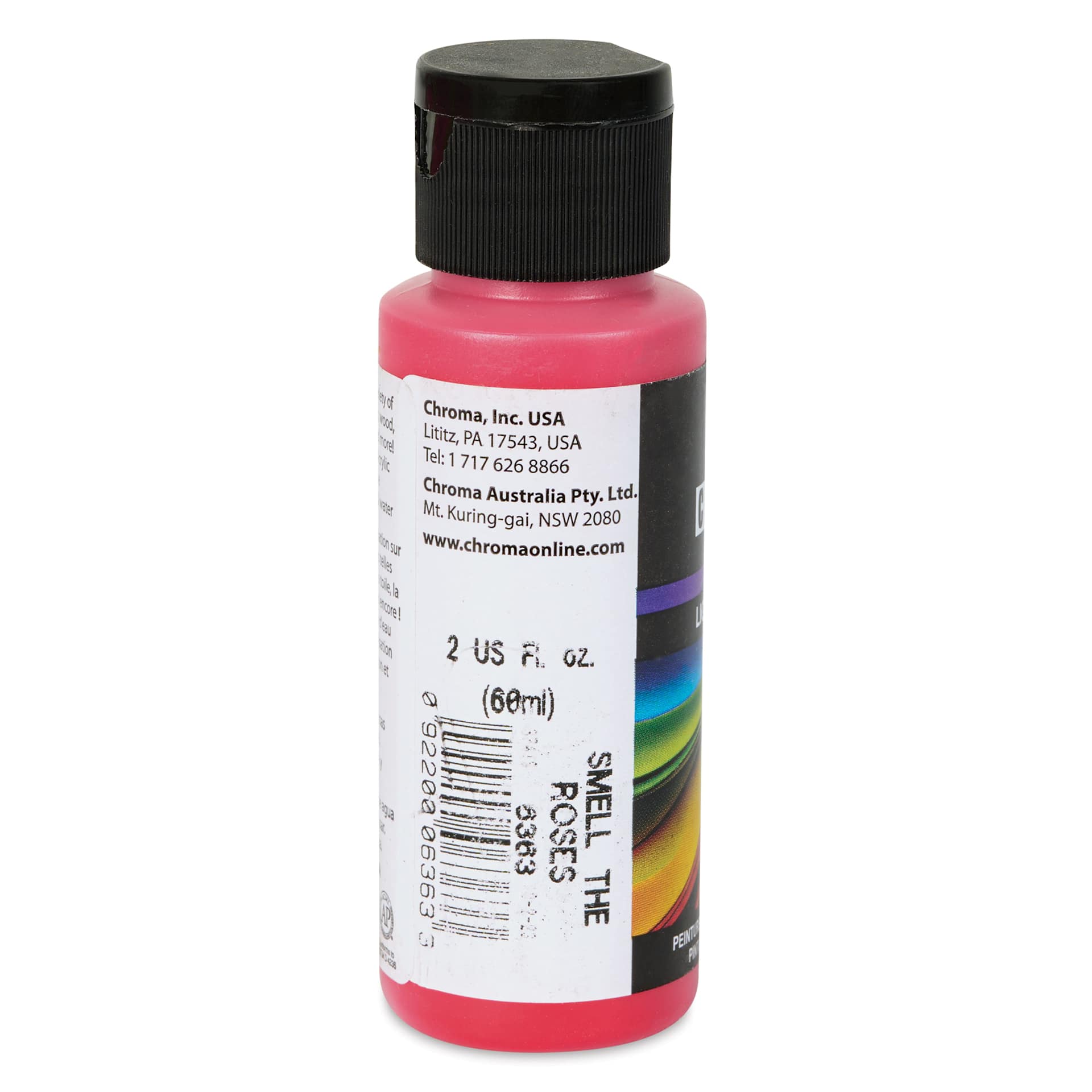 Chroma Craft Colors Acrylic Paint - Smell the Roses, 2 oz, label shown