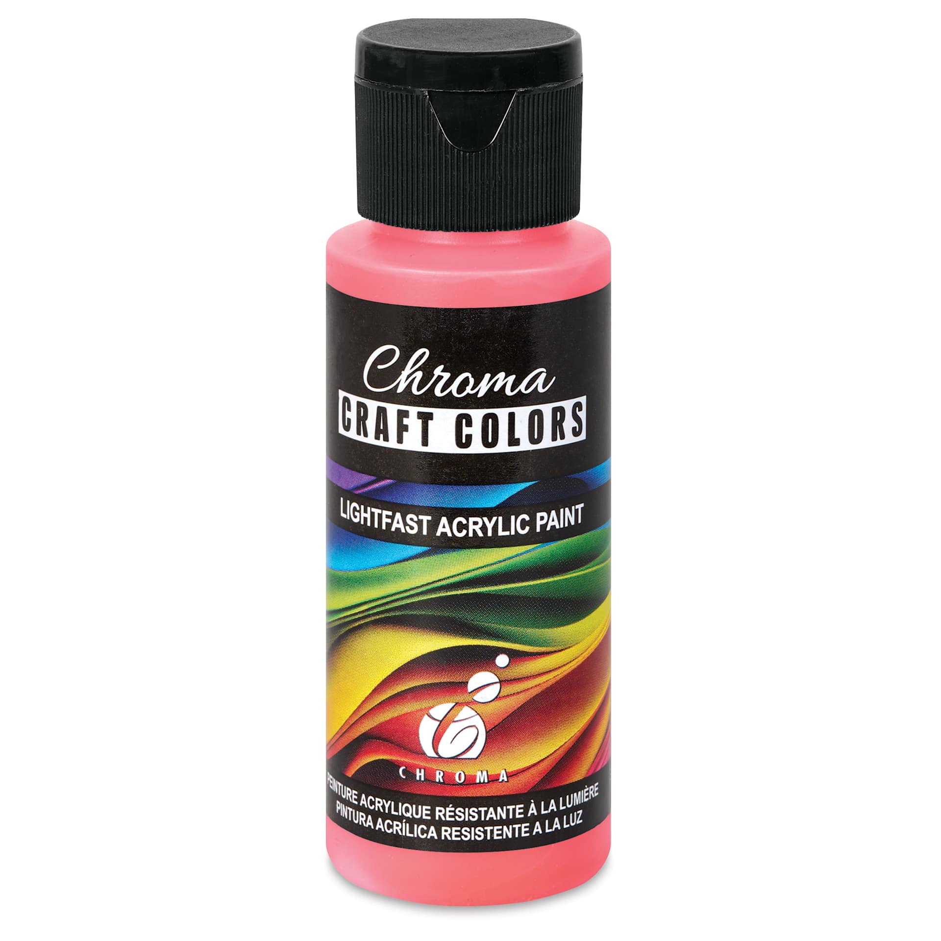 Chroma Craft Colors Acrylic Paint - Neon Red Alert, 2 oz