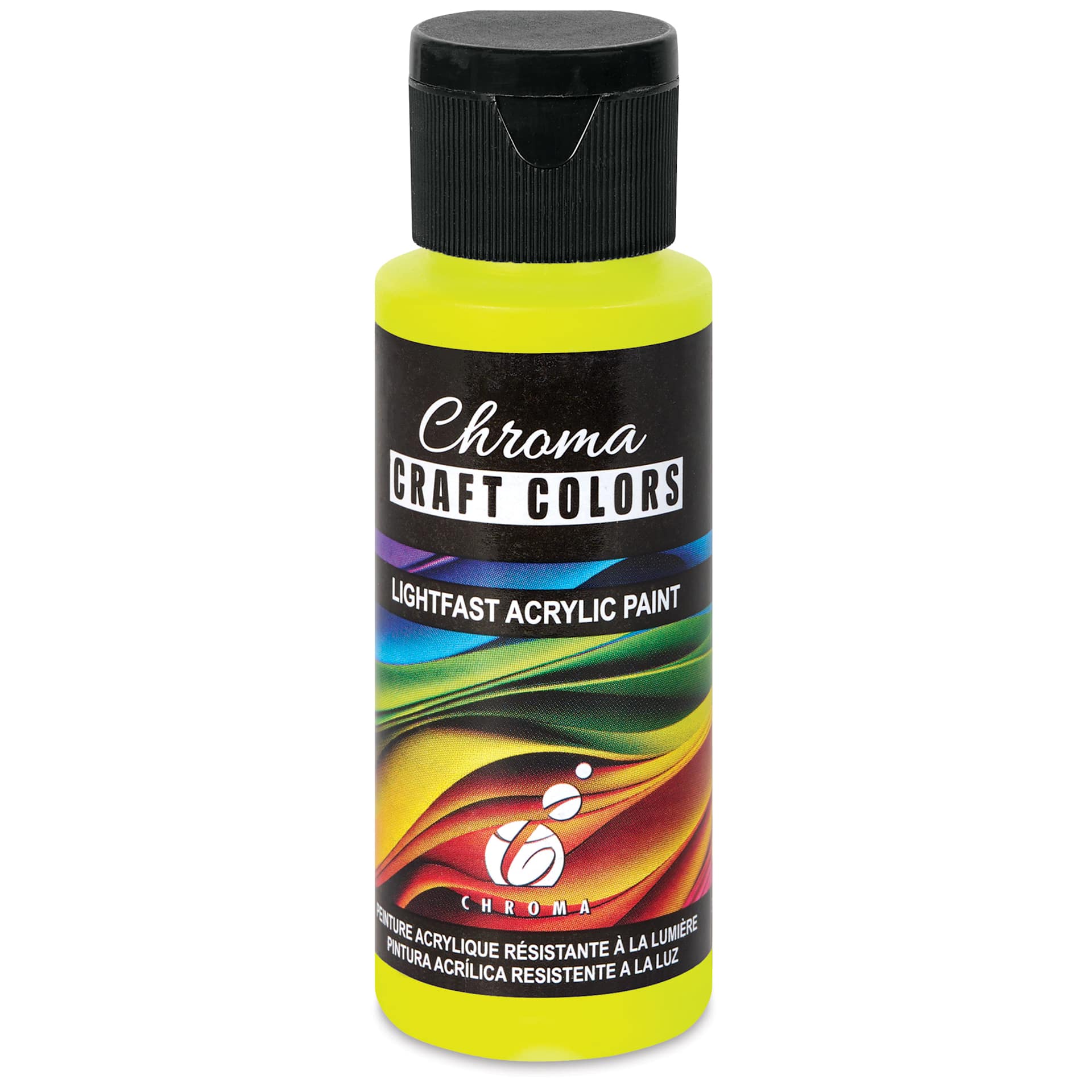 Chroma Craft Colors Acrylic Paint - Neon Lightning Bug, 2 oz