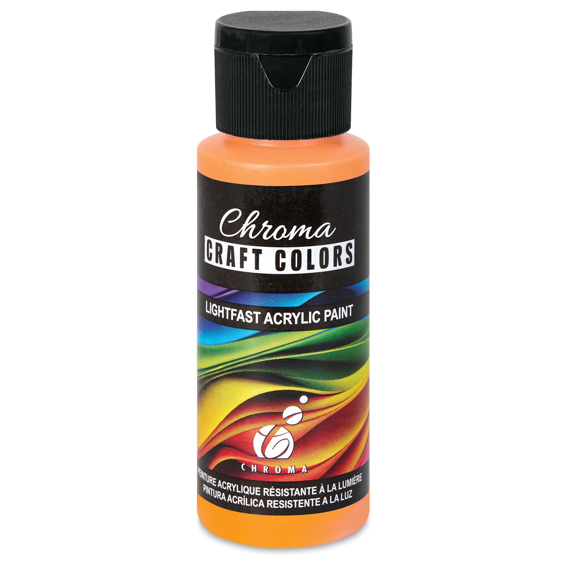Chroma Craft Colors Acrylic Paint - Orange Poppy, 2 oz
