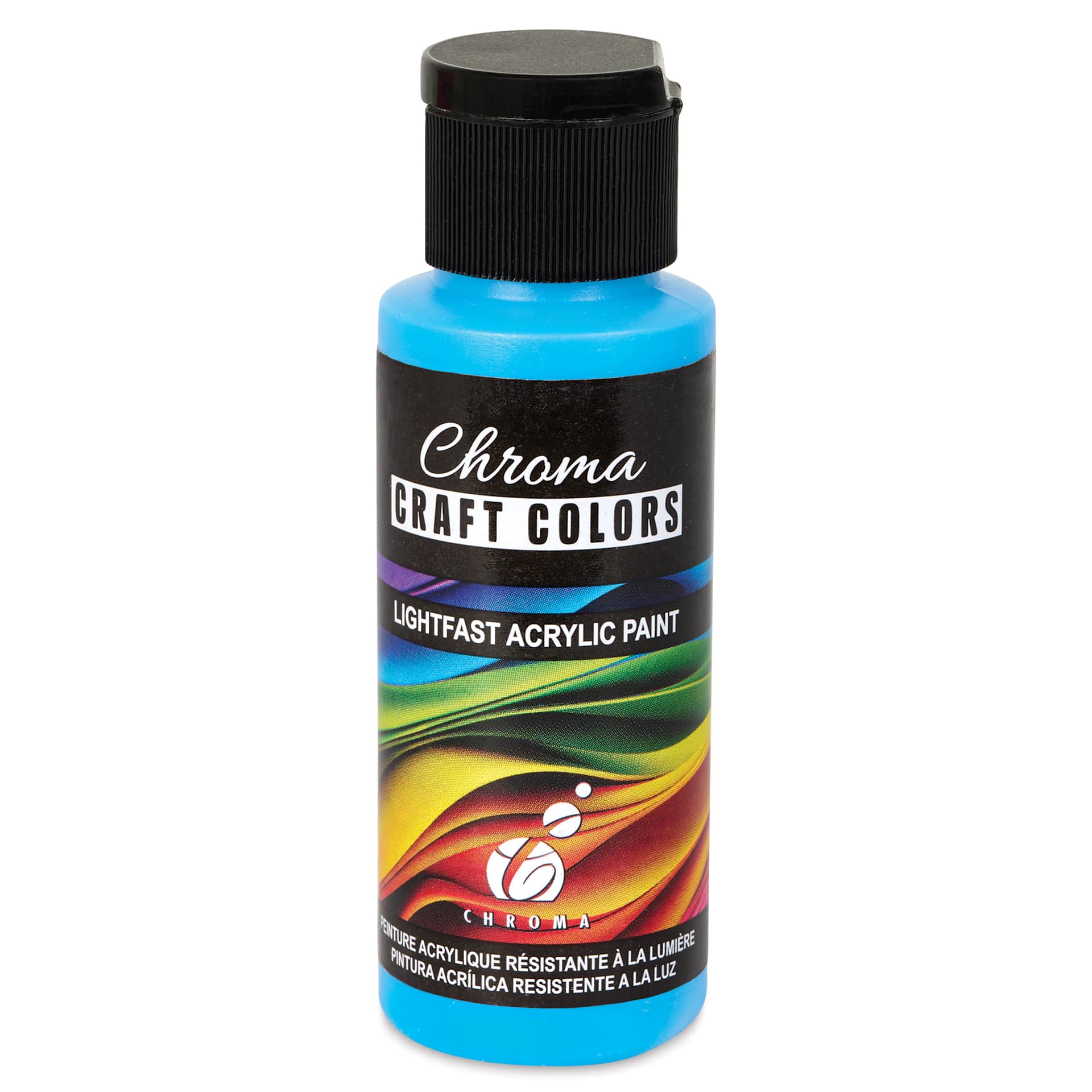 Chroma Craft Colors Acrylic Paint - Neon Blue Light Special, 2 oz