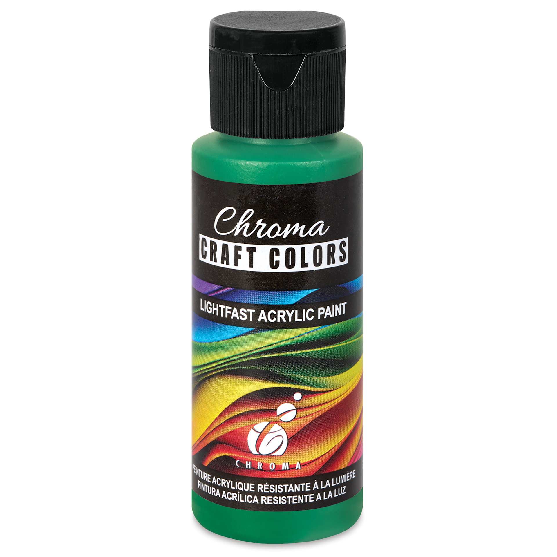 Chroma Craft Colors Acrylic Paint - Green with Envy, 2 oz