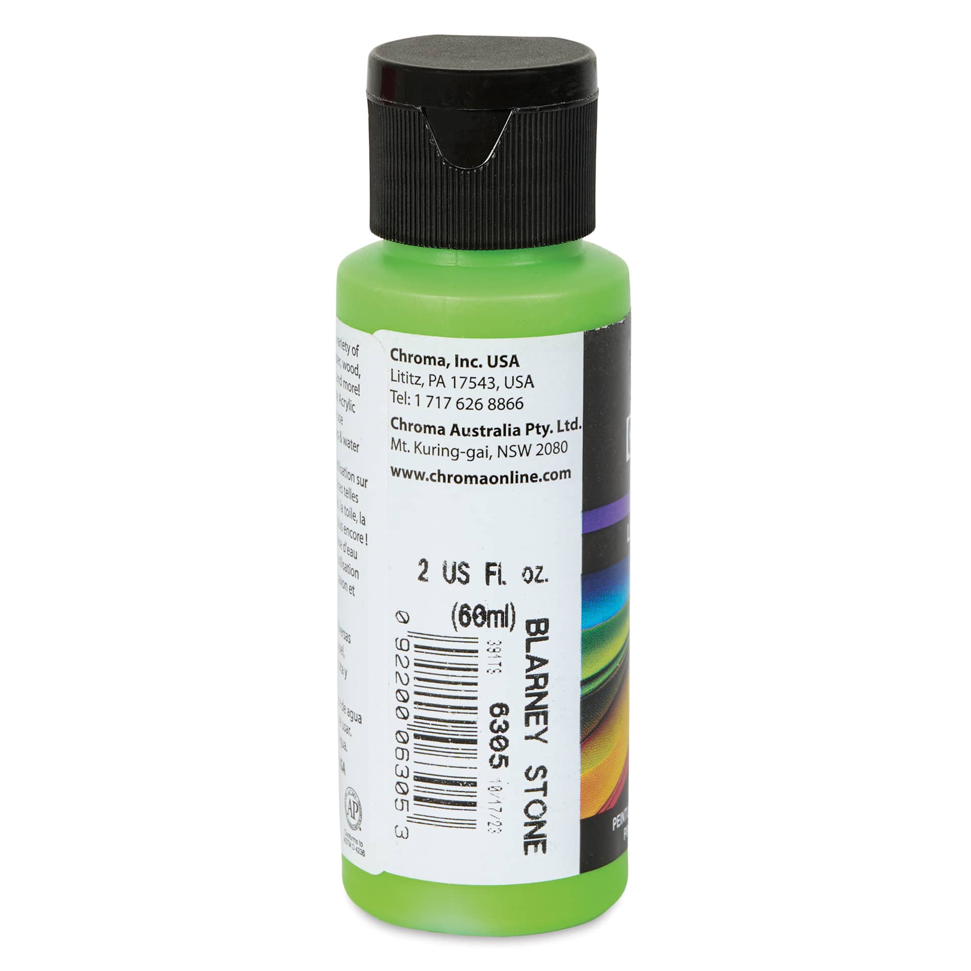 Chroma Craft Colors Acrylic Paint - Blarney Stone, 2 oz, label shown