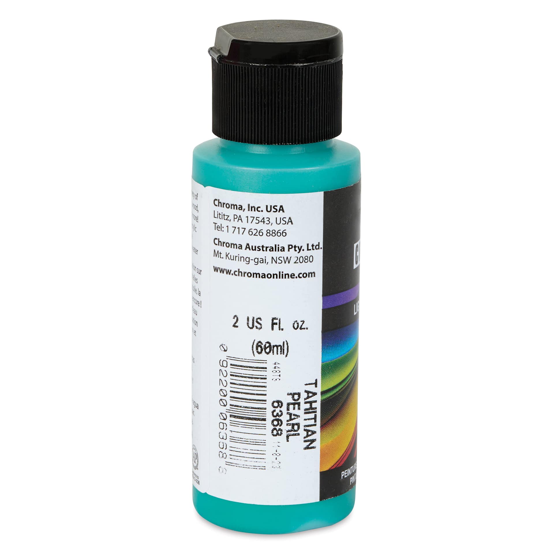 Chroma Craft Colors Acrylic Paint - Metallic Tahitian Pearl, 2 oz, label shown