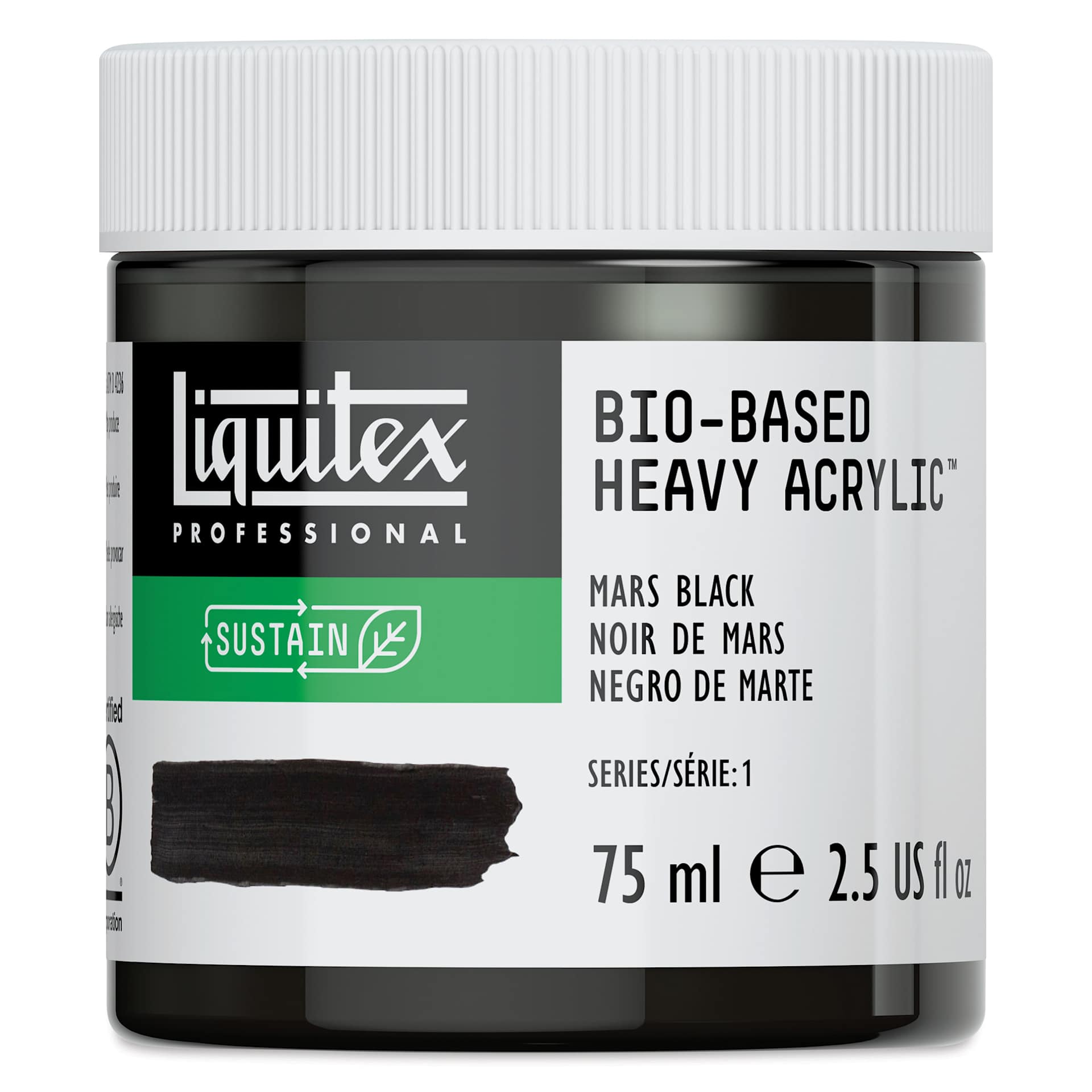 Liquitex Bio-Based Heavy Acrylic Paint - Mars Black, 75 ml