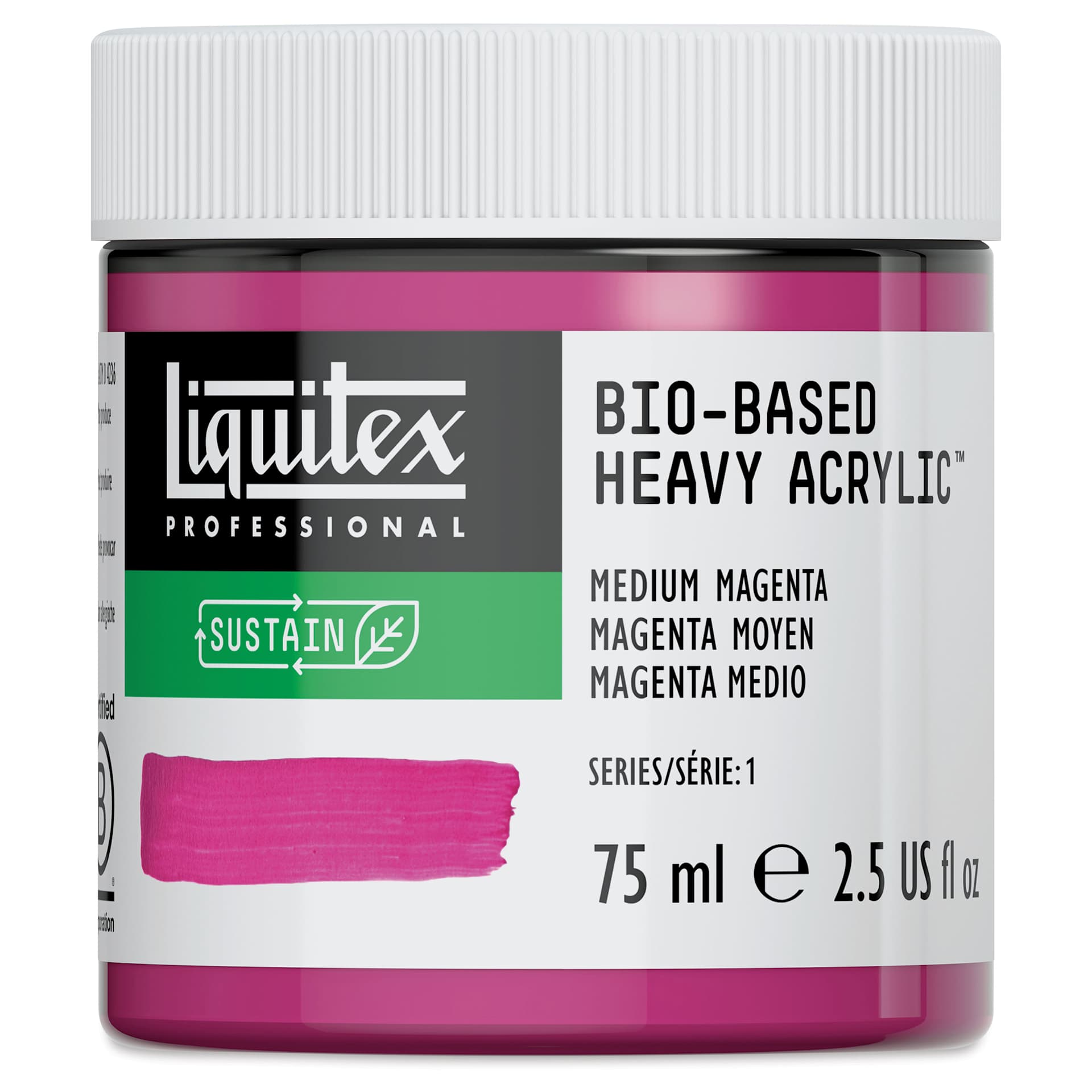Liquitex Bio-Based Heavy Acrylic Paint - Medium Magenta, 75 ml