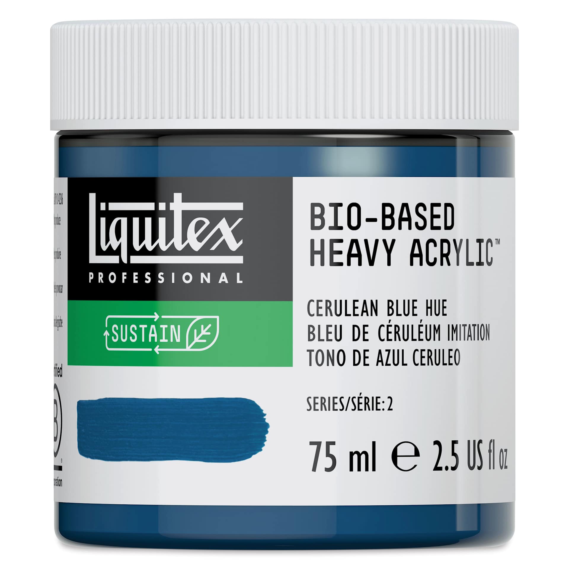 Liquitex Bio-Based Heavy Acrylic Paint - Cerulean Blue Hue, 75 ml