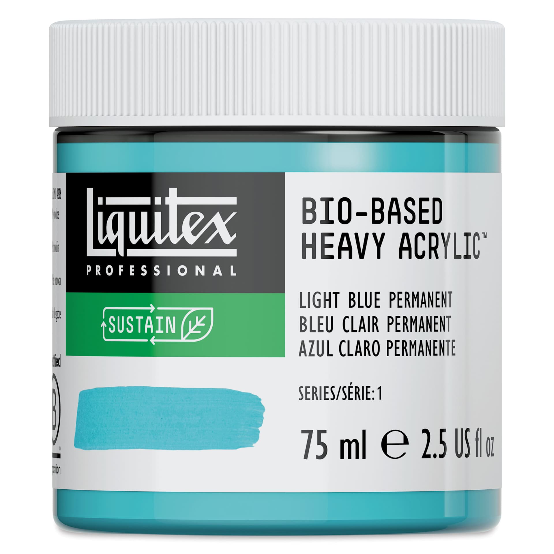 Liquitex Bio-Based Heavy Acrylic Paint - Light Blue Permanent, 75 ml