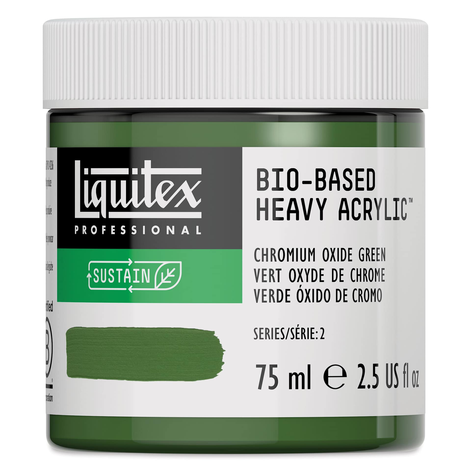 Liquitex Bio-Based Heavy Acrylic Paint - Chromium Oxide Green, 75 ml