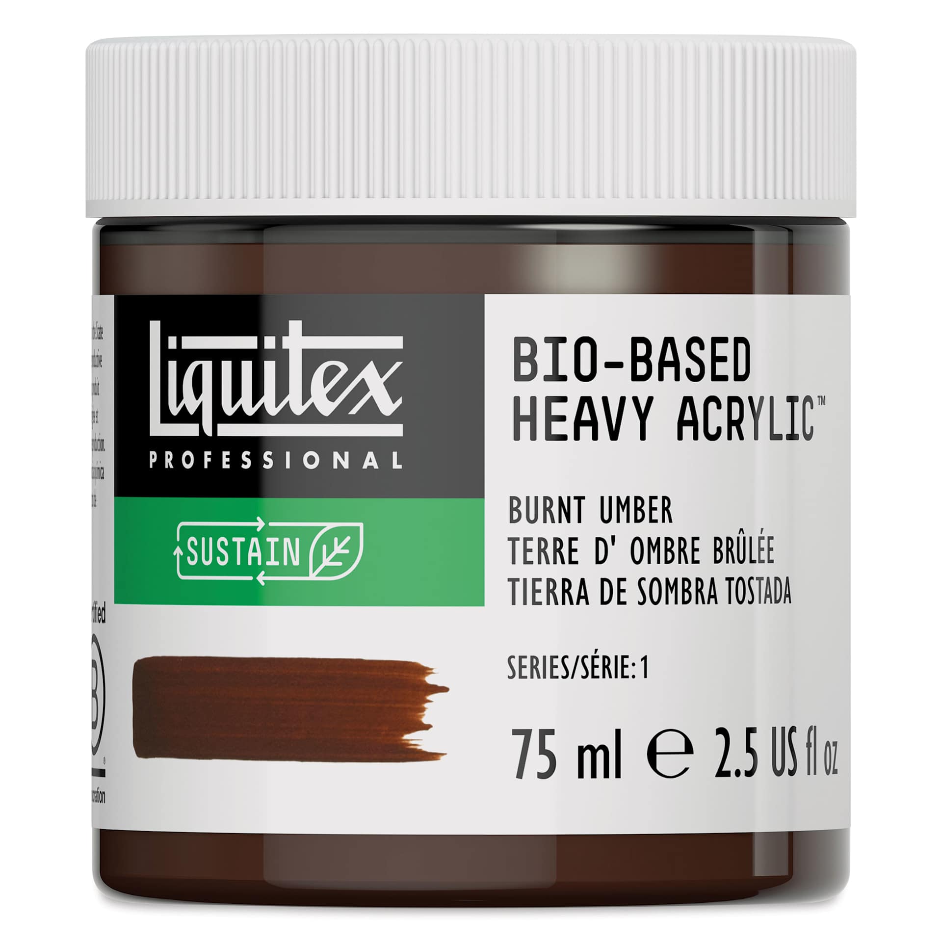 Liquitex Bio-Based Heavy Acrylic Paint - Burnt Umber, 75 ml