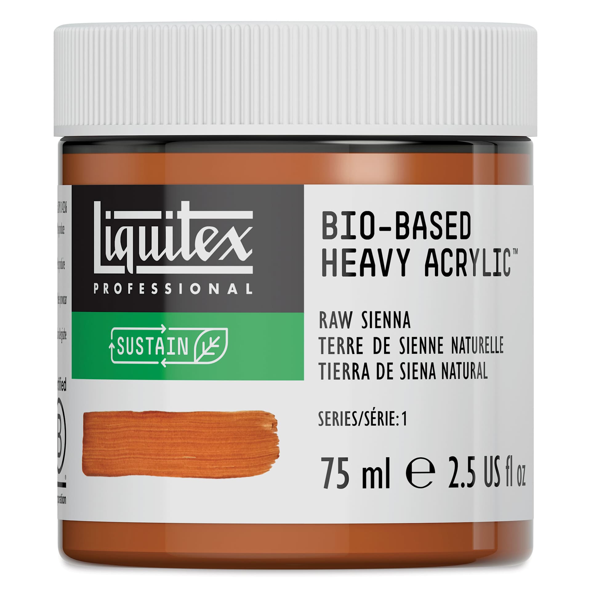 Liquitex Bio-Based Heavy Body Acrylic Paint - Raw Sienna, 75 ml