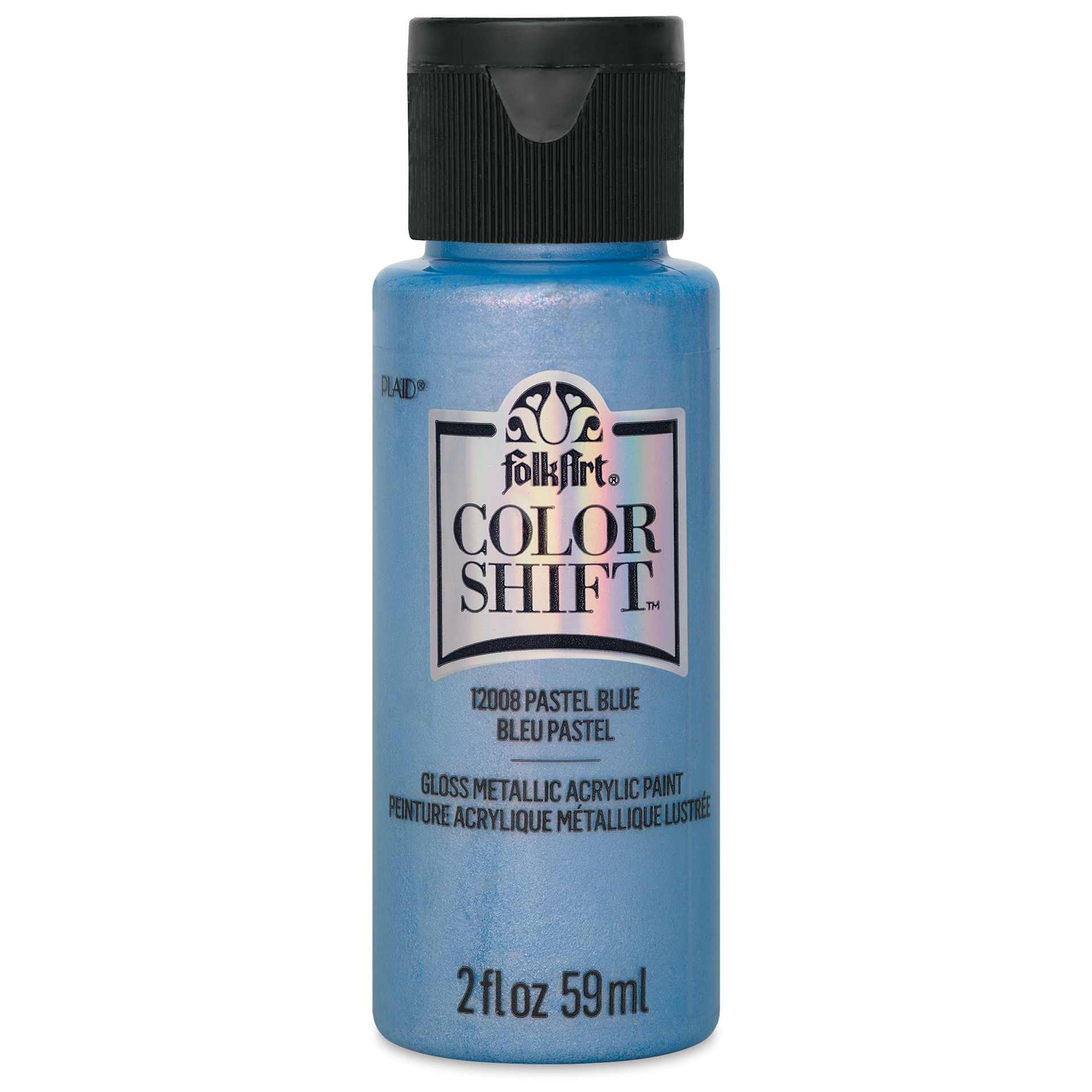FolkArt Color Shift Paint - Blue Pastel, 2 oz, front of bottle