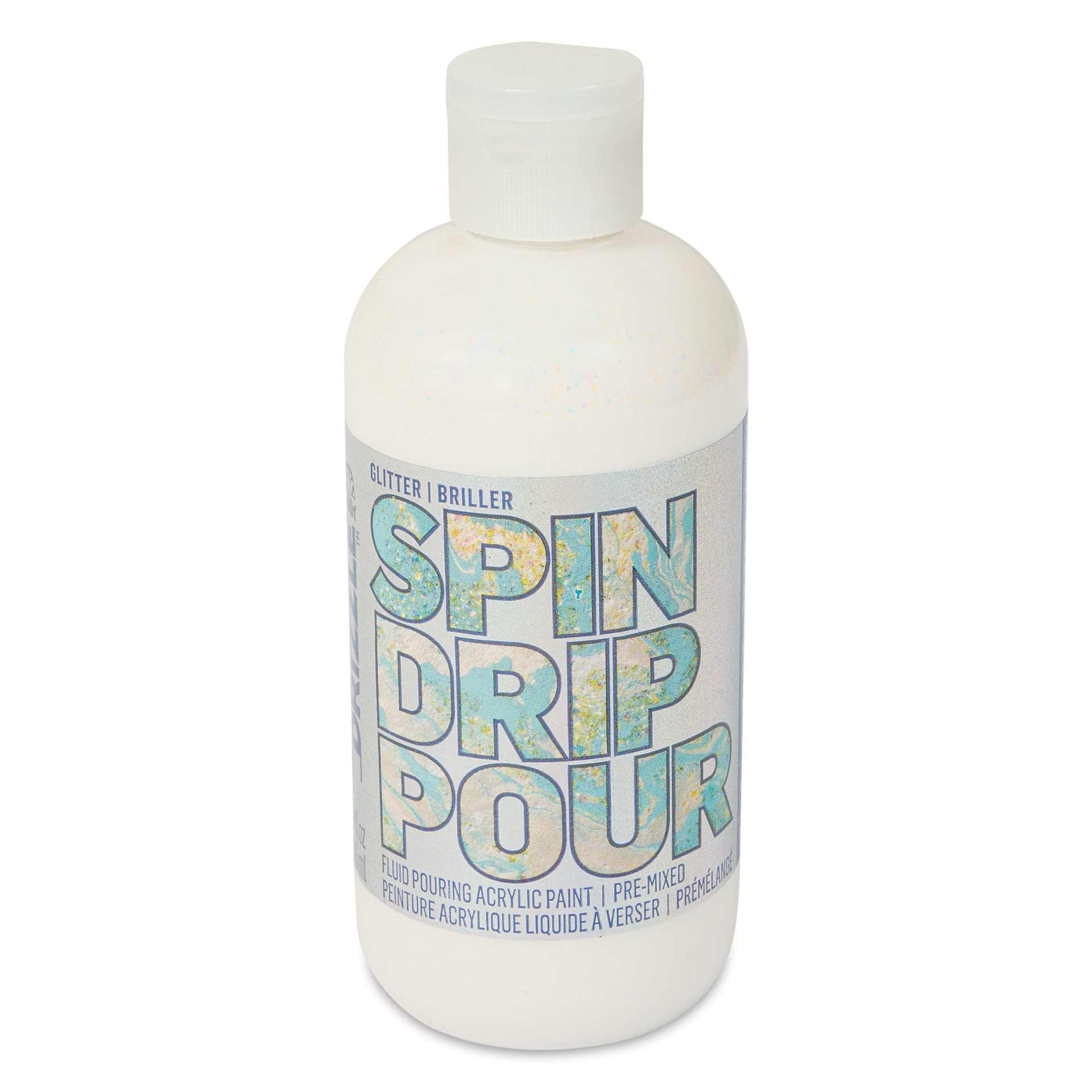 FolkArt Drizzle Acrylic Pouring Paint - Opal Crush Glitter, 9 oz