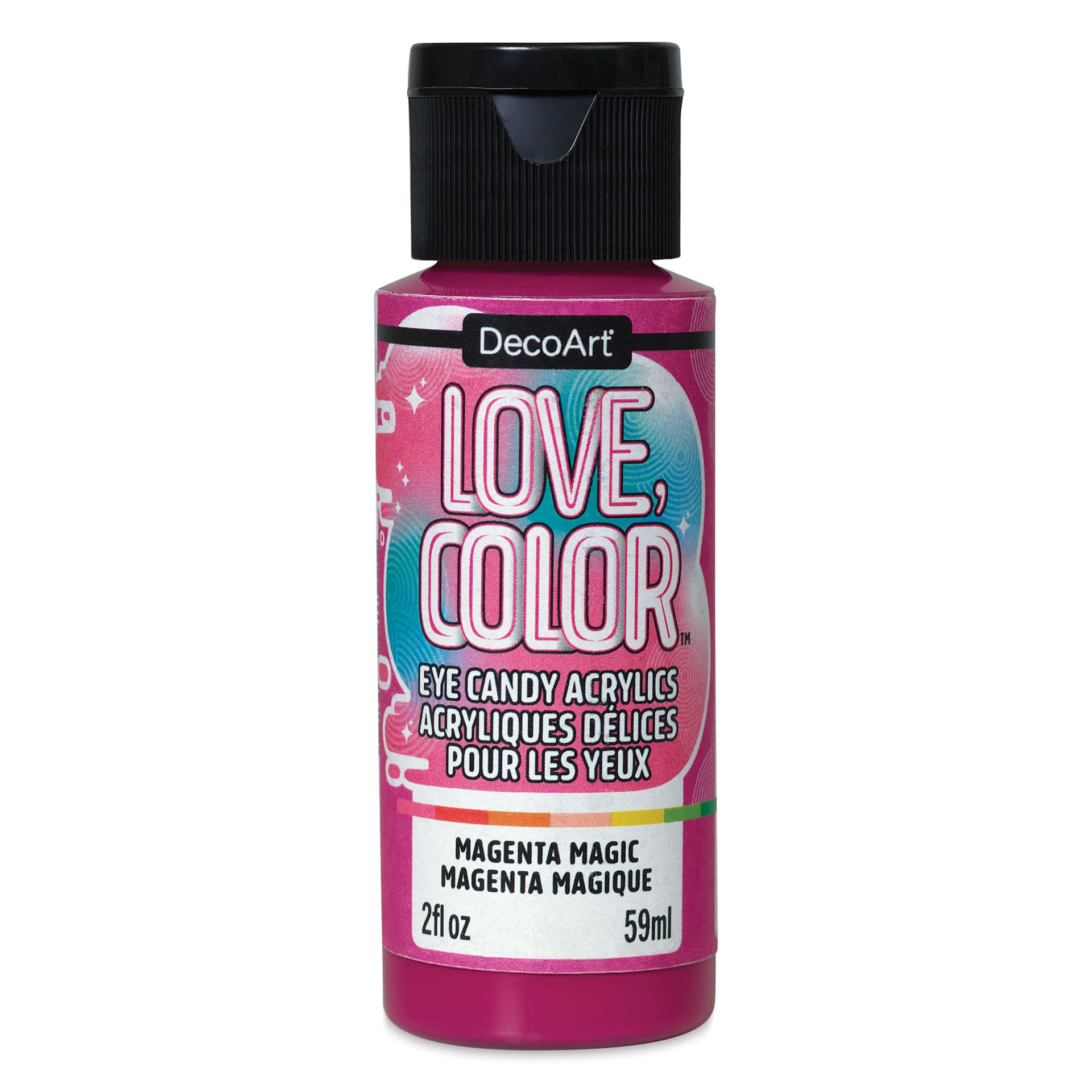 DecoArt Love, Color Acrylic Paint - Magenta Magic, 59 ml