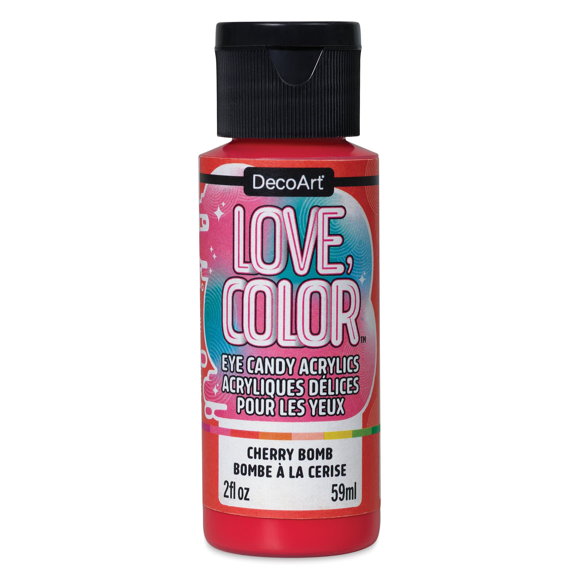 DecoArt Love, Color Acrylic Paint - Cherry Bomb, 59 ml