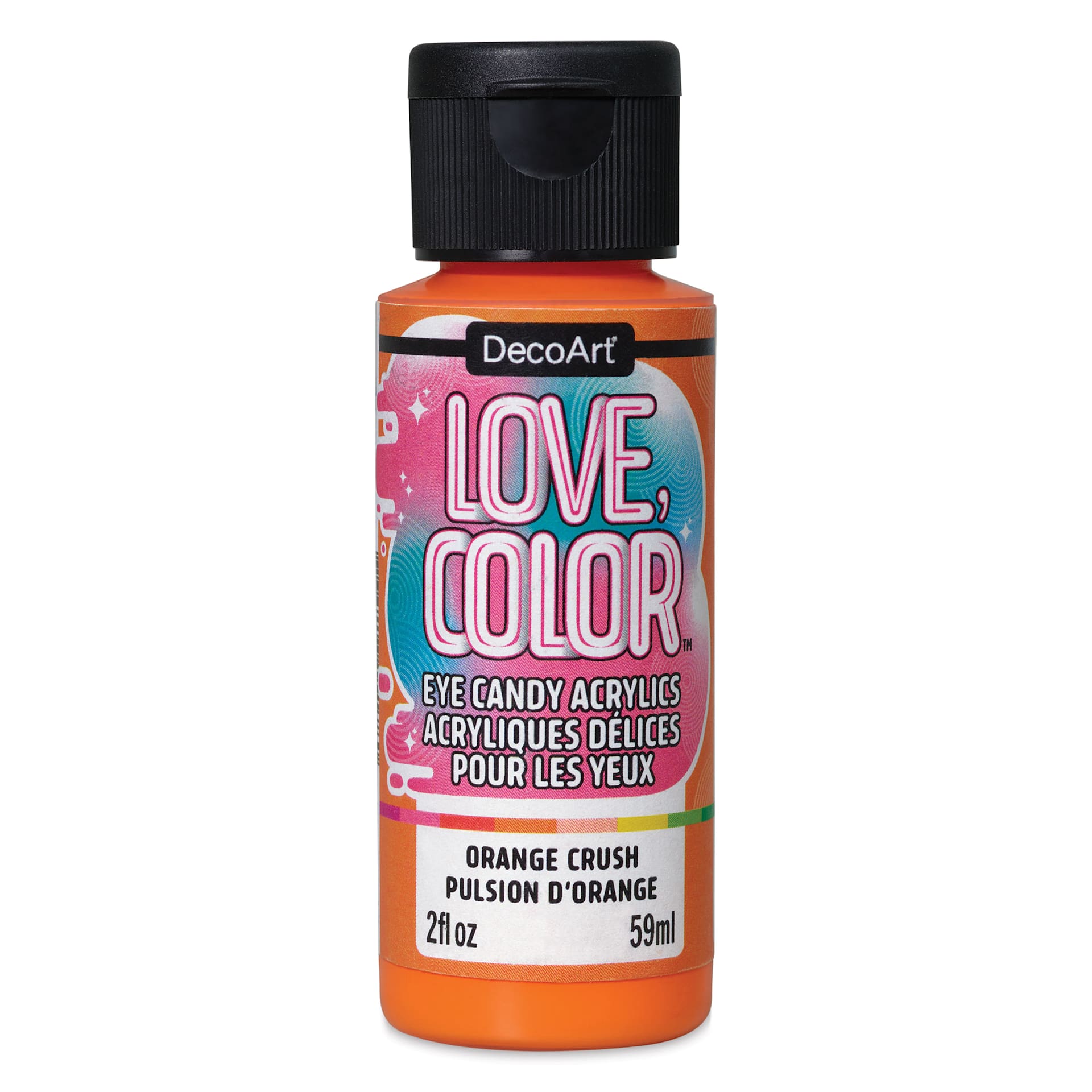 DecoArt Love, Color Acrylic Paint - Orange Crush, 59 ml